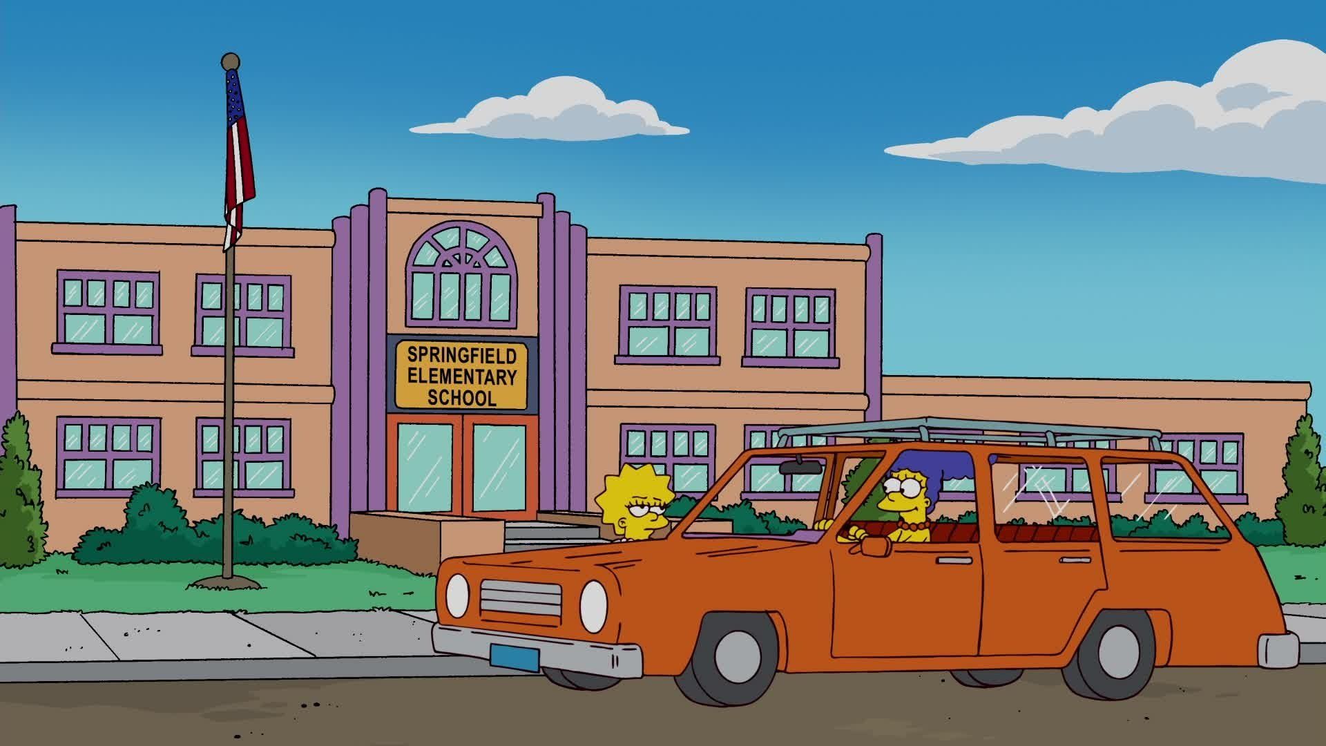 The Simpsons background