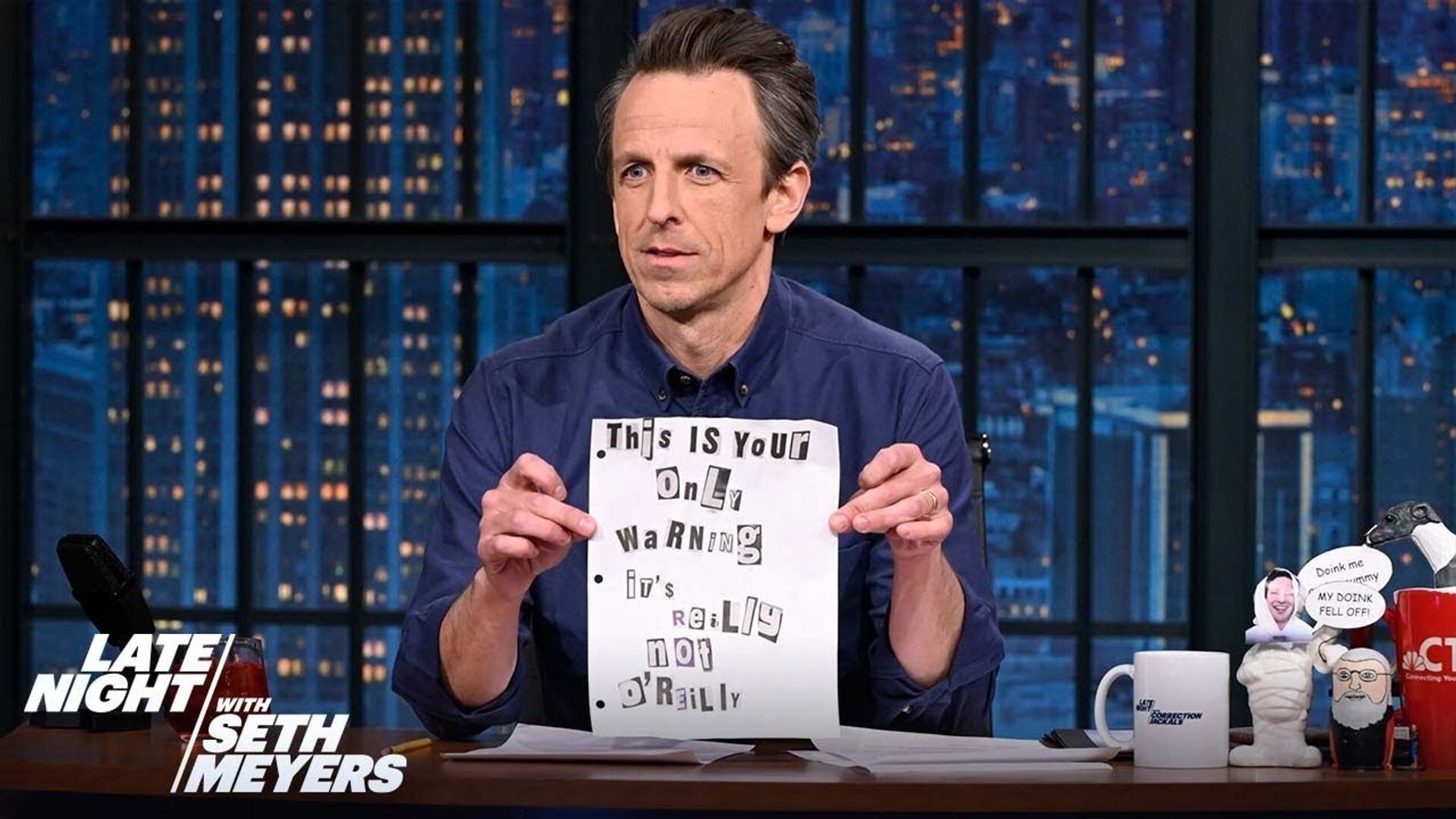 Late Night with Seth Meyers: Corrections" background