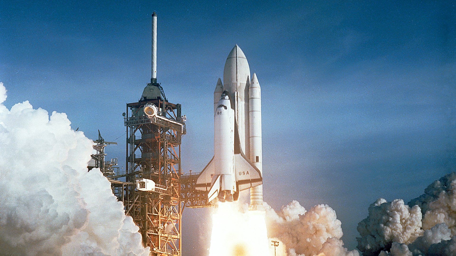 The Space Shuttle - Triumph & Tragedy background