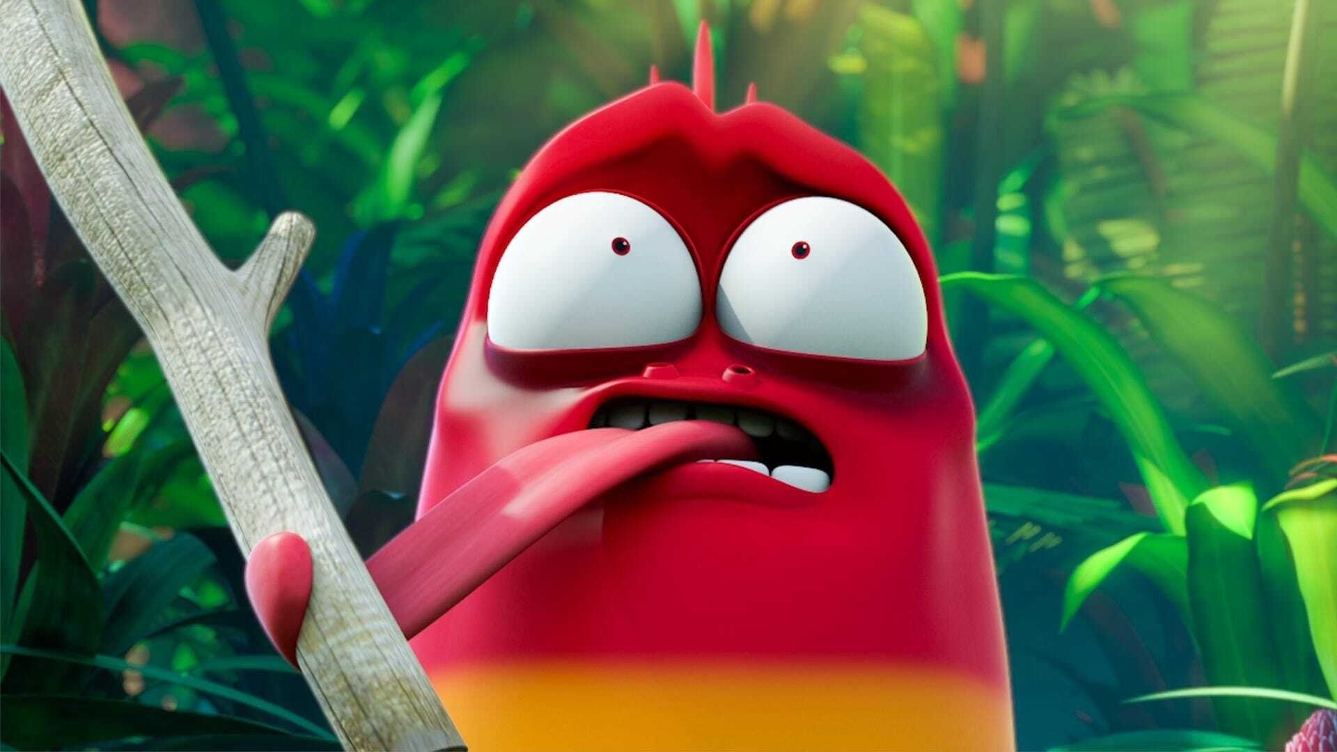 Larva Island background