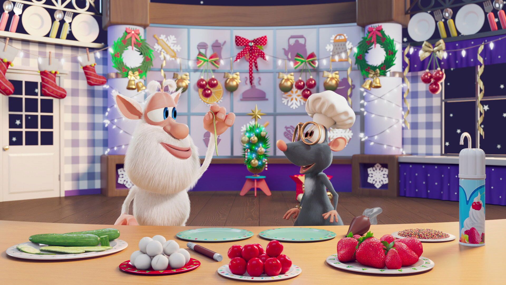 Booba: Food Puzzle background