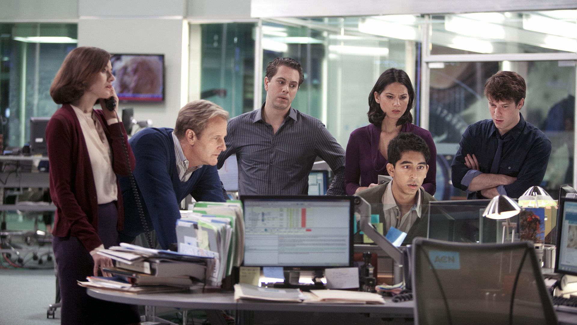 The Newsroom background