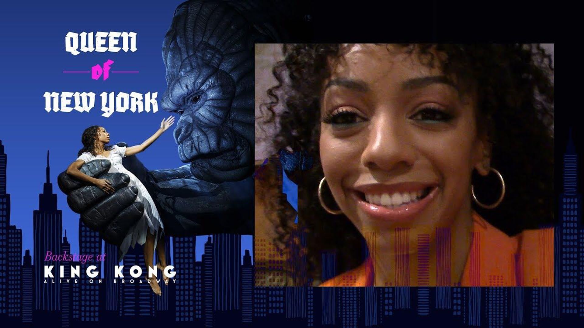 Queen of New York: Backstage at 'King Kong' with Christiani Pitts background