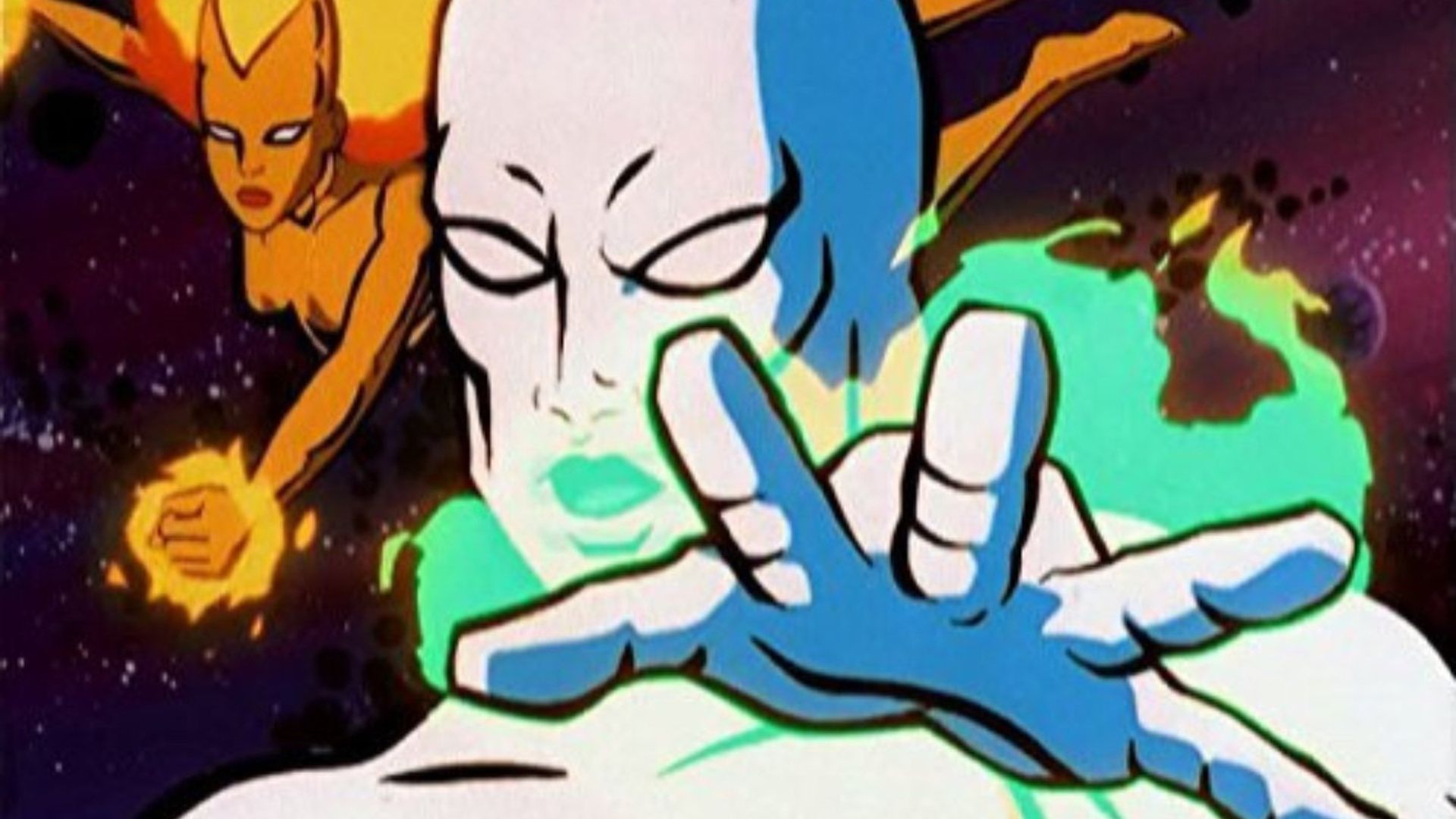 Silver Surfer background
