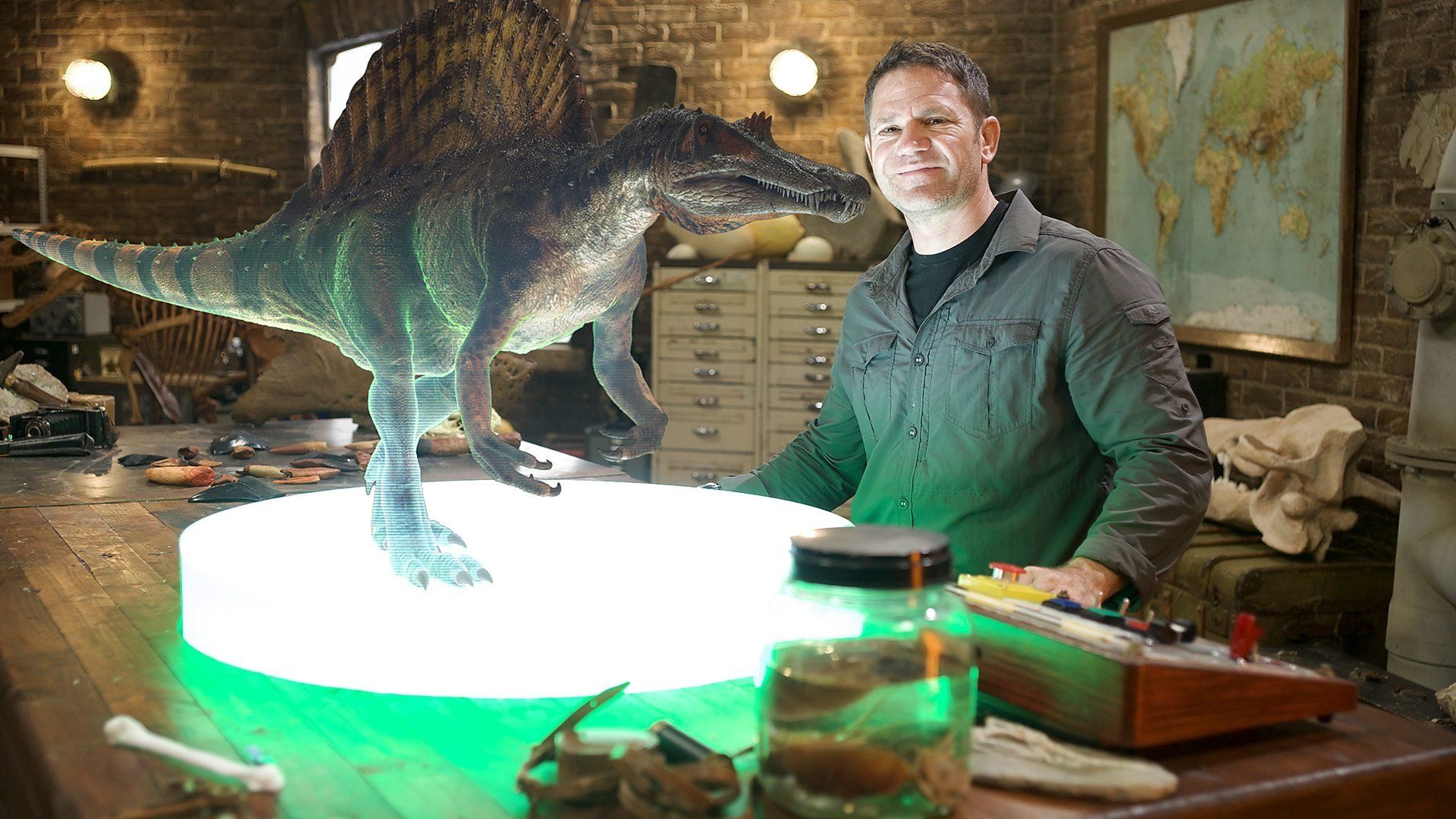 Deadly Dinosaurs with Steve Backshall background