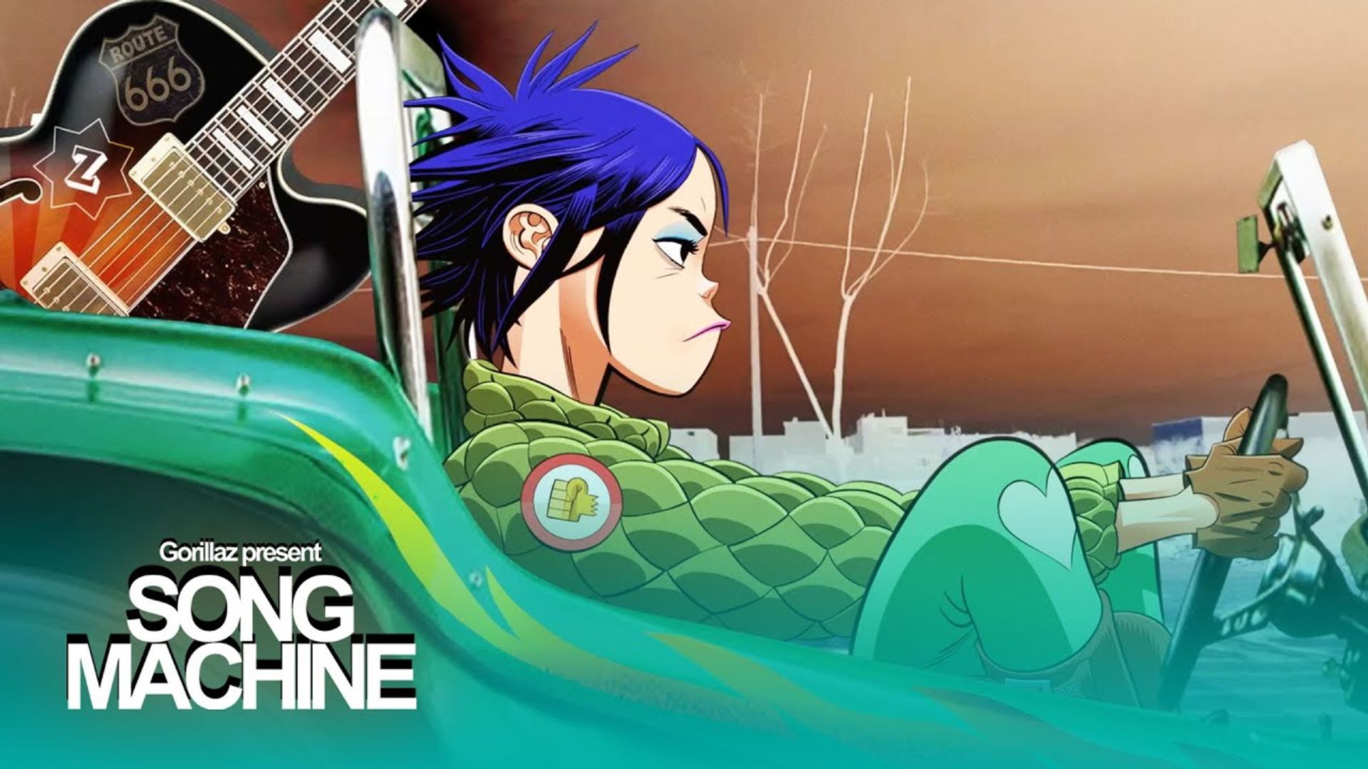 Gorillaz present Song Machine background