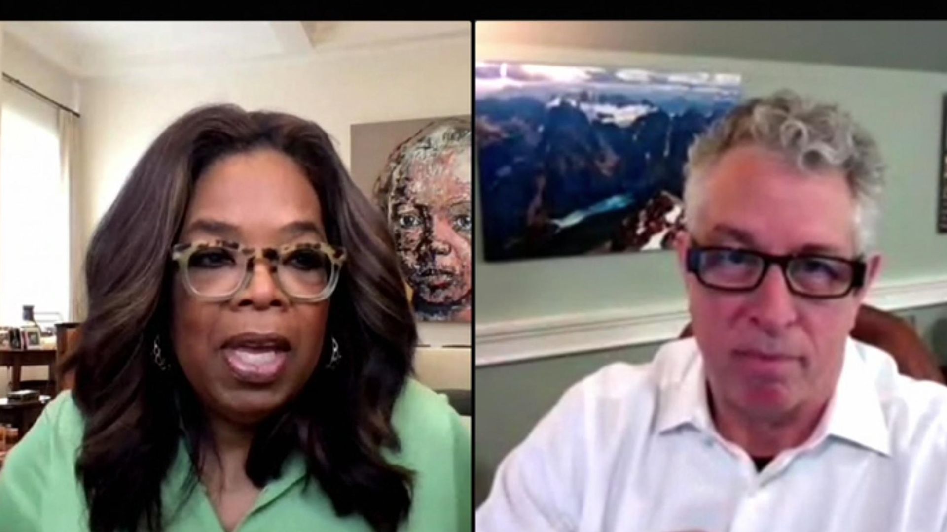 Oprah Talks COVID-19 background