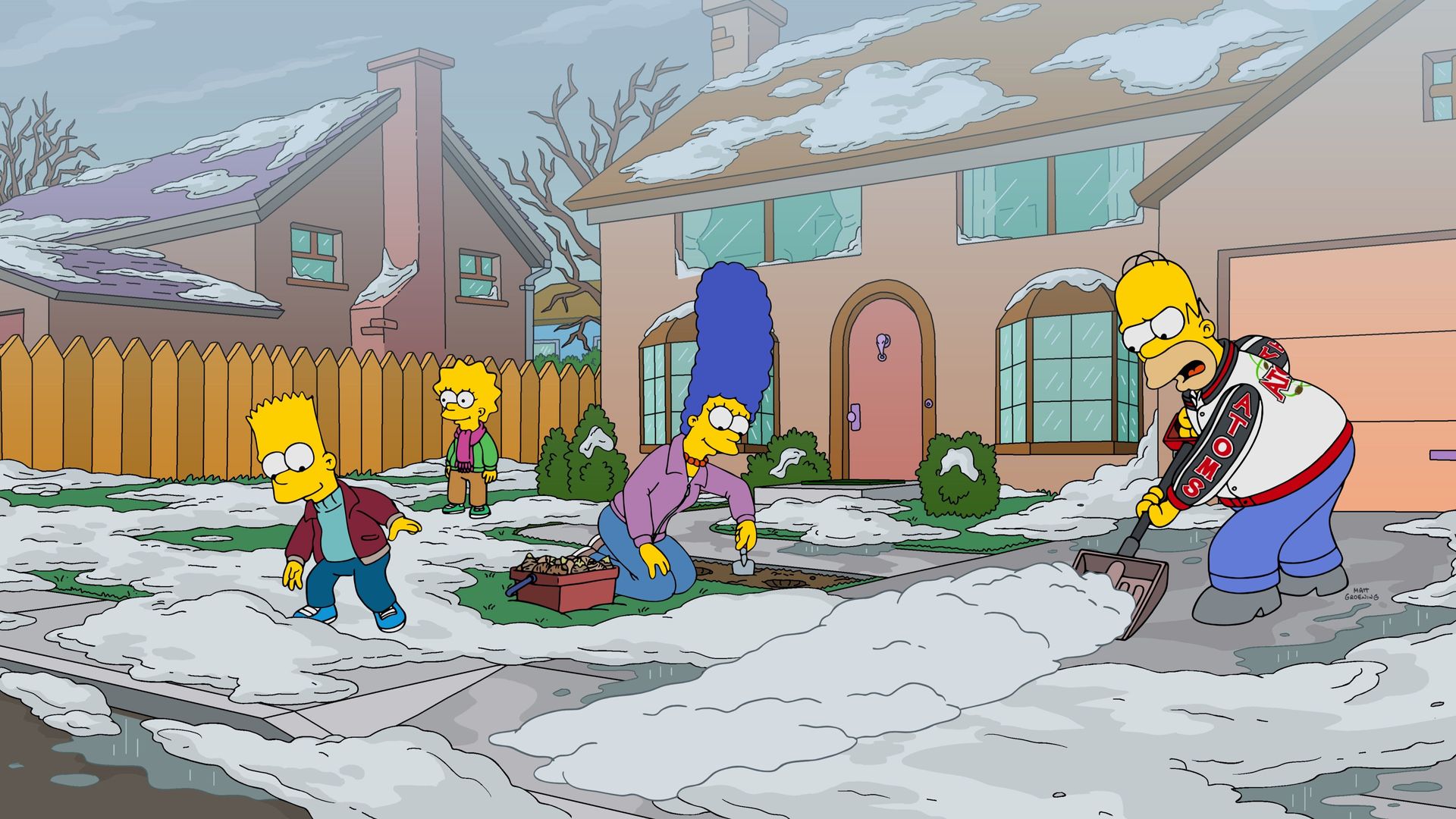 The Simpsons background