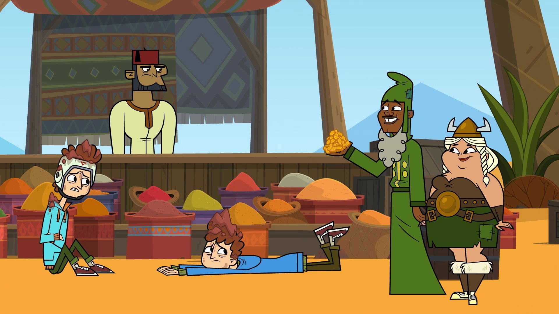 Total Drama Presents: The Ridonculous Race background