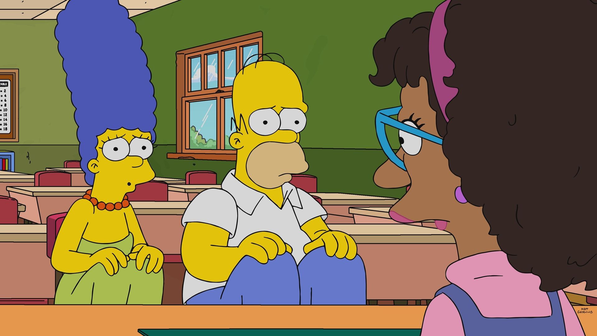 The Simpsons background