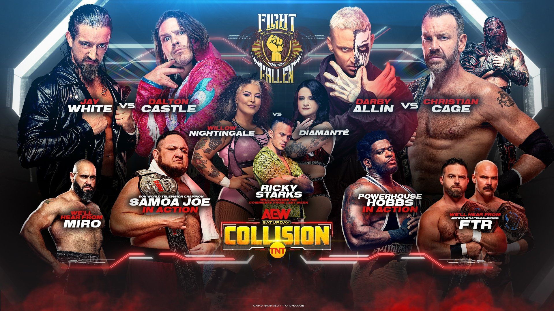 AEW Collision background