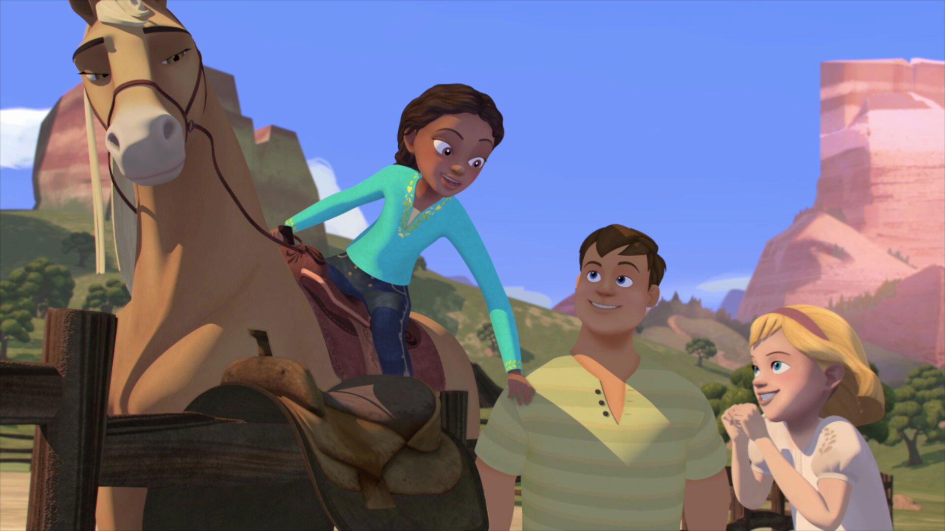 Spirit Riding Free background