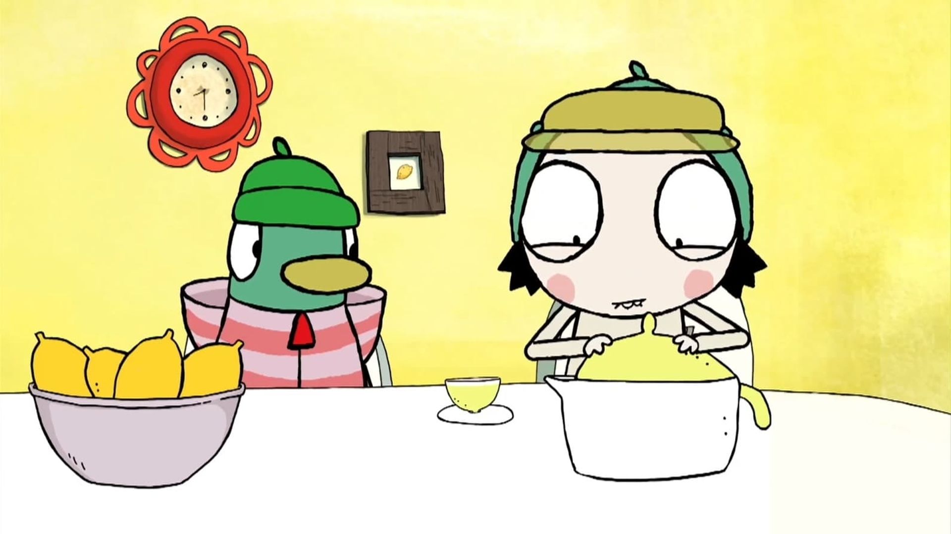 Sarah and Duck background