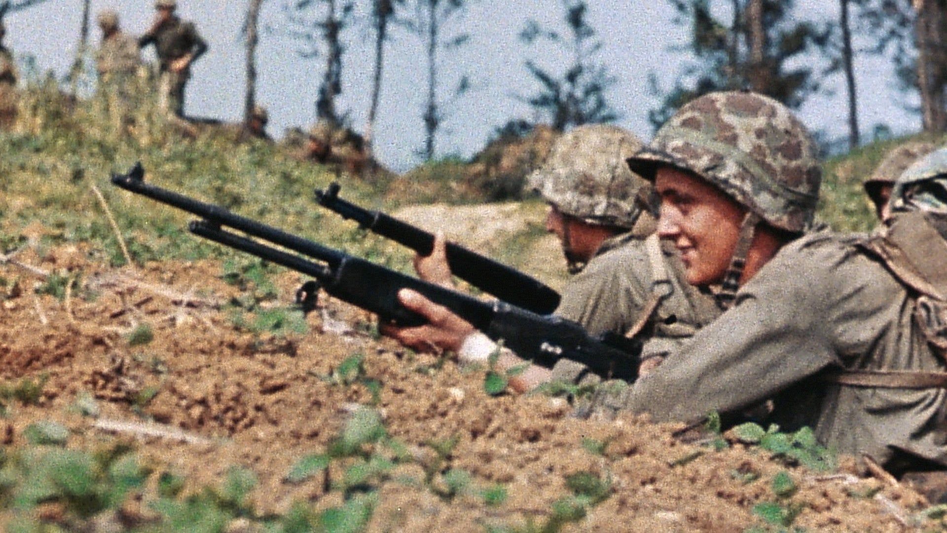 The Pacific War in Color background