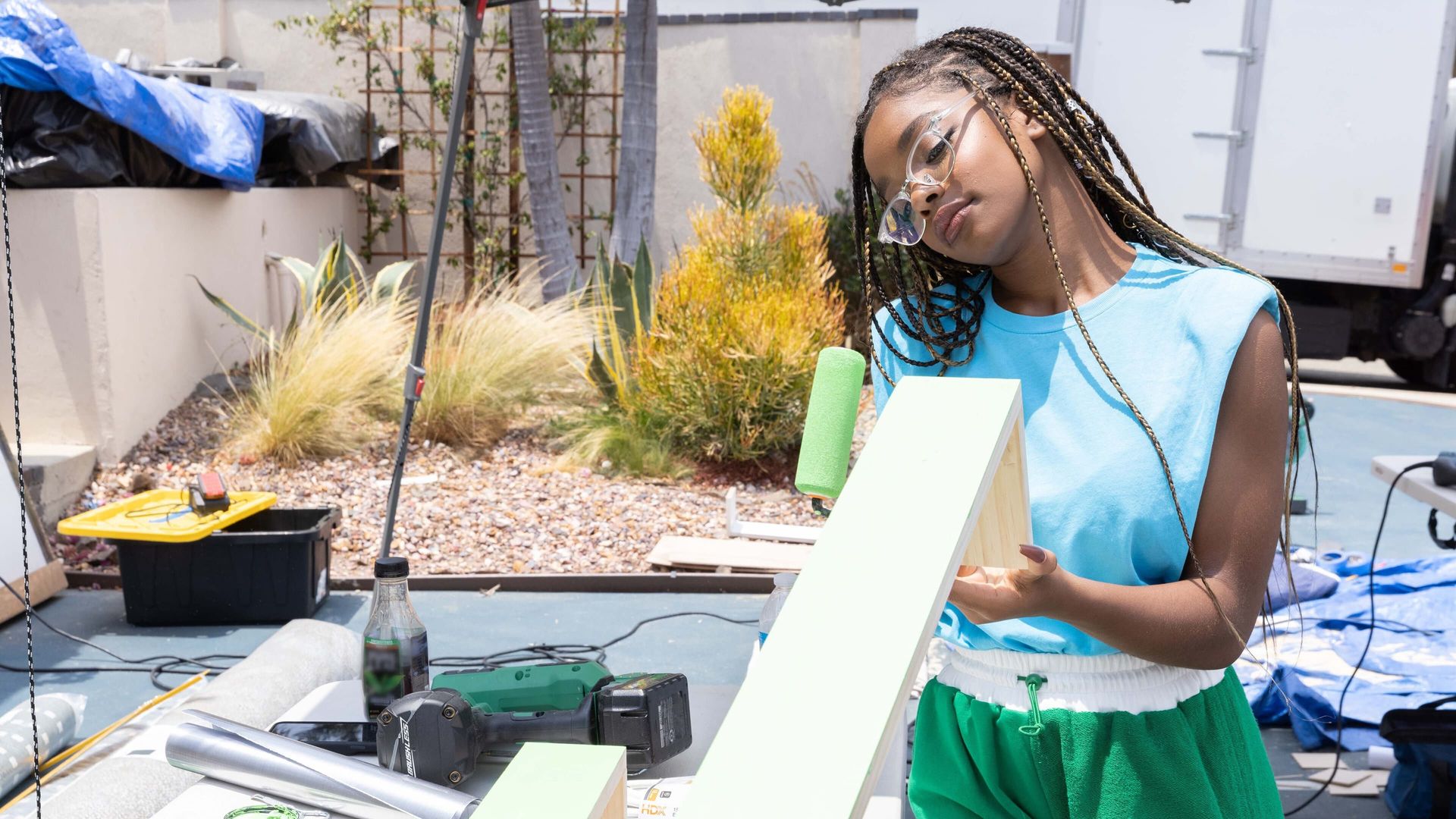 Remix My Space with Marsai Martin background