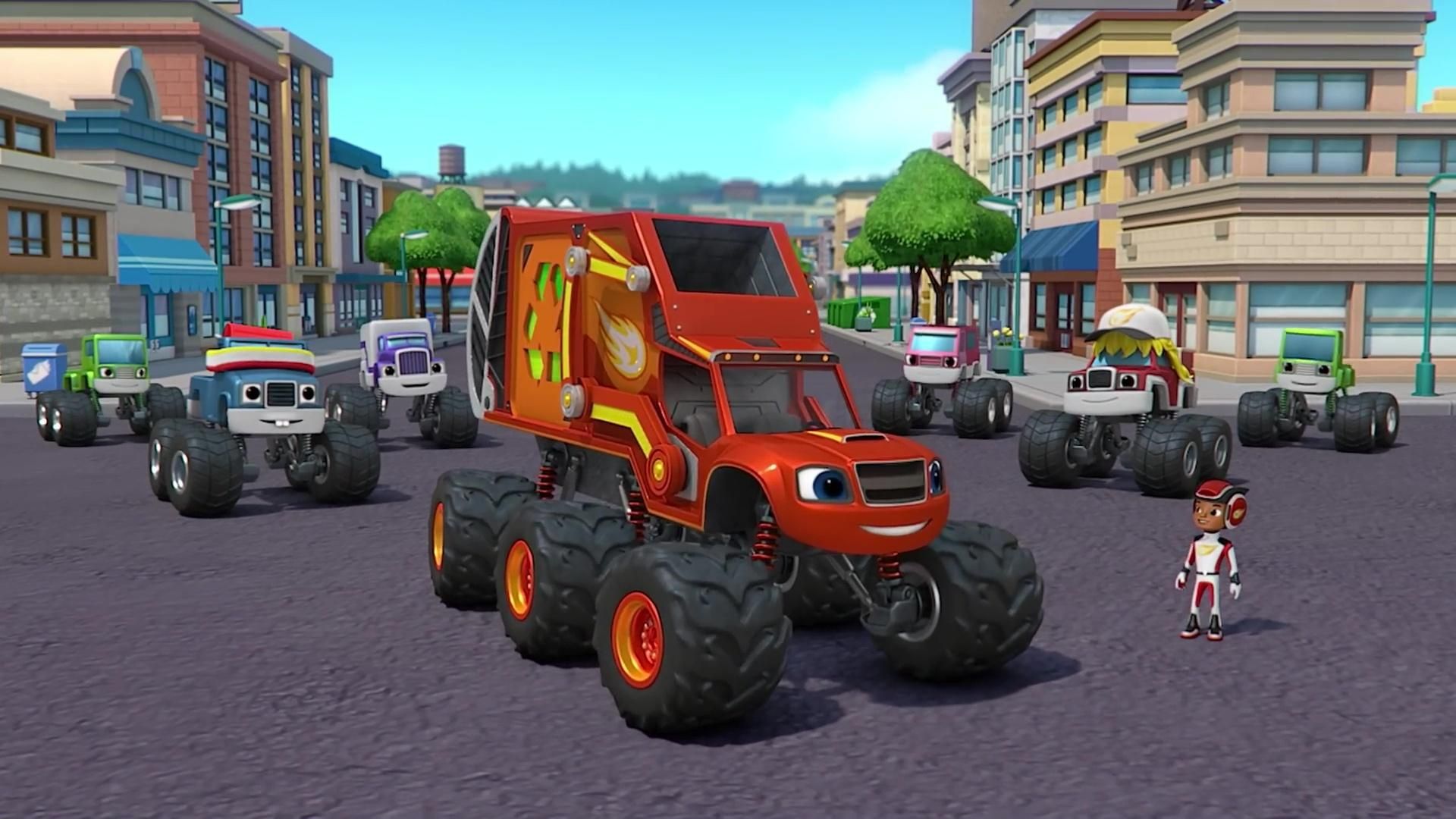 Blaze and the Monster Machines background