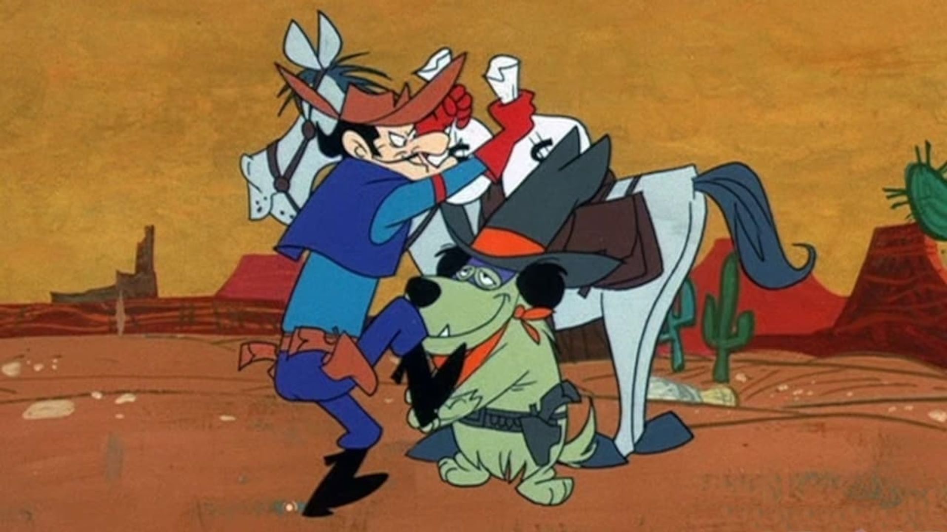 Dastardly and Muttley in Their Flying Machines background