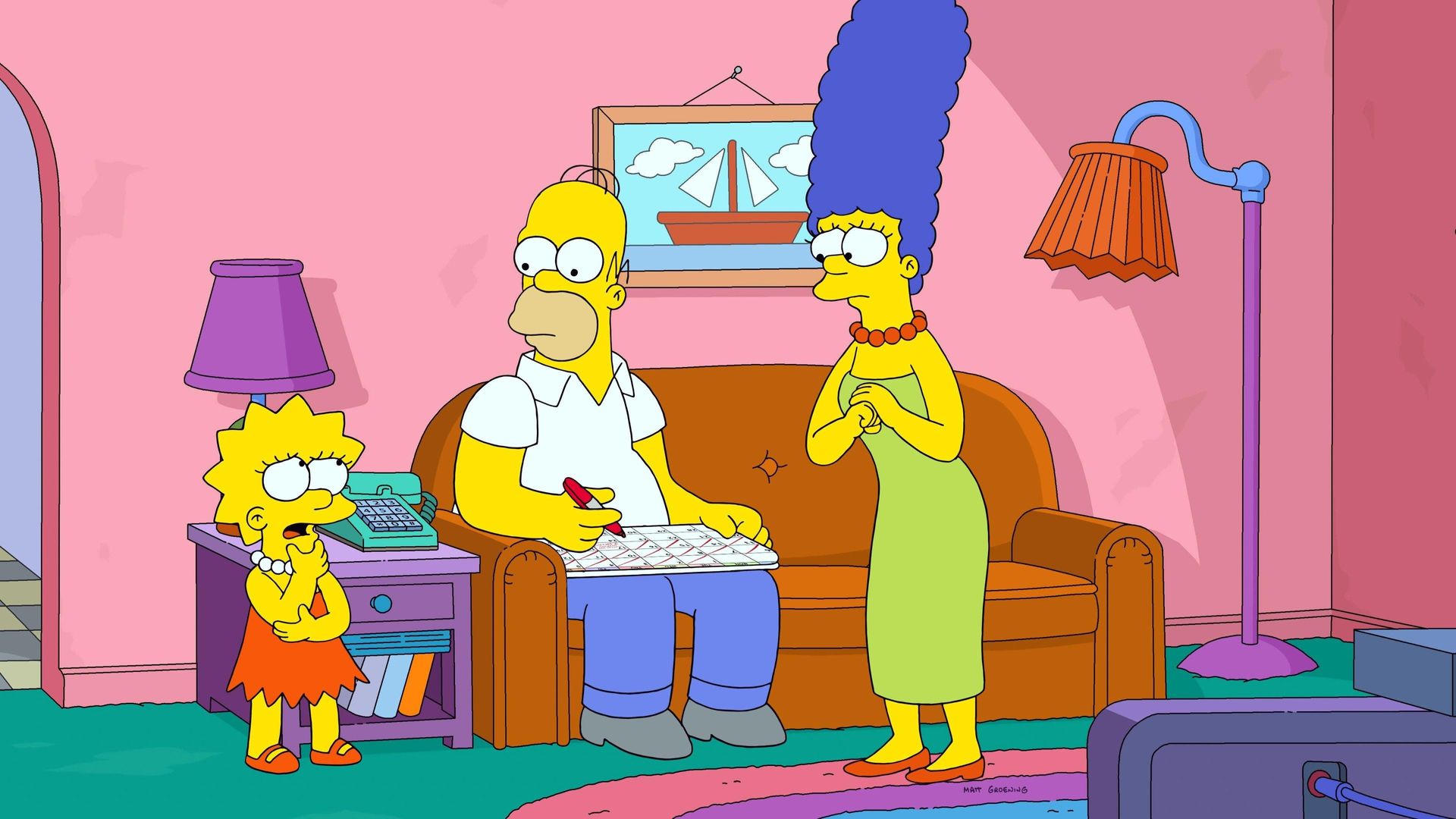 The Simpsons background