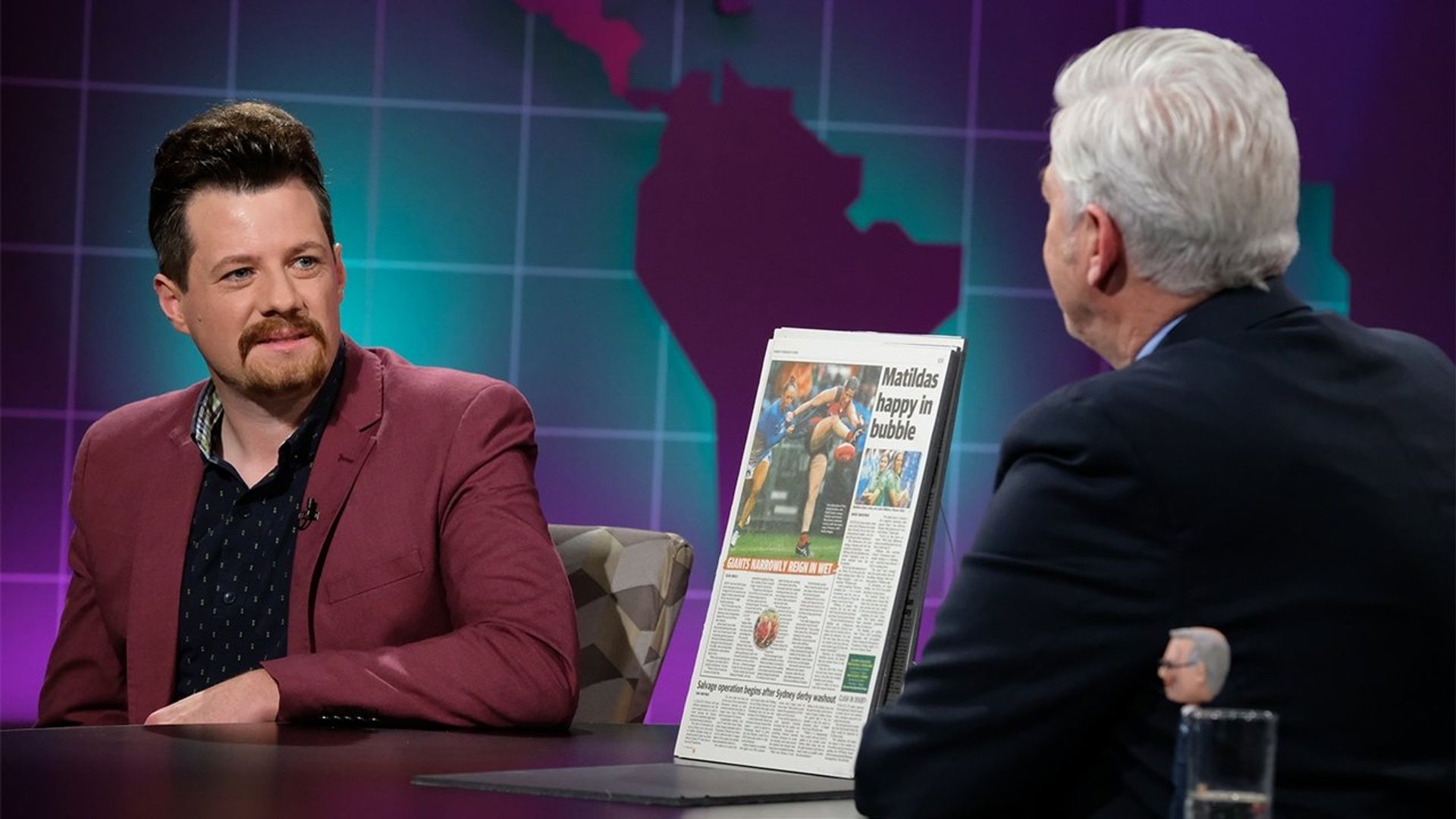 Shaun Micallef's Mad as Hell background