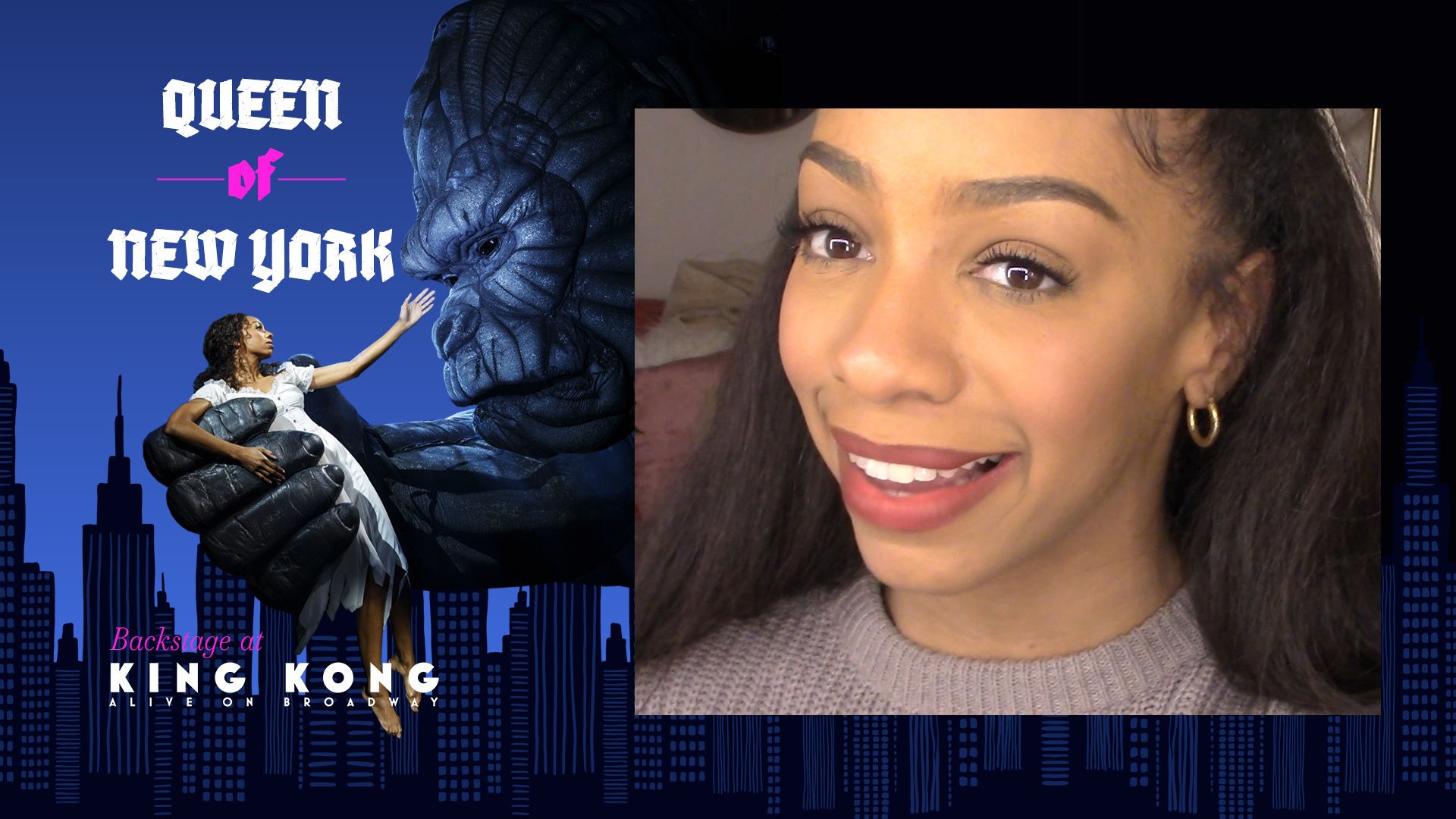 Queen of New York: Backstage at 'King Kong' with Christiani Pitts background