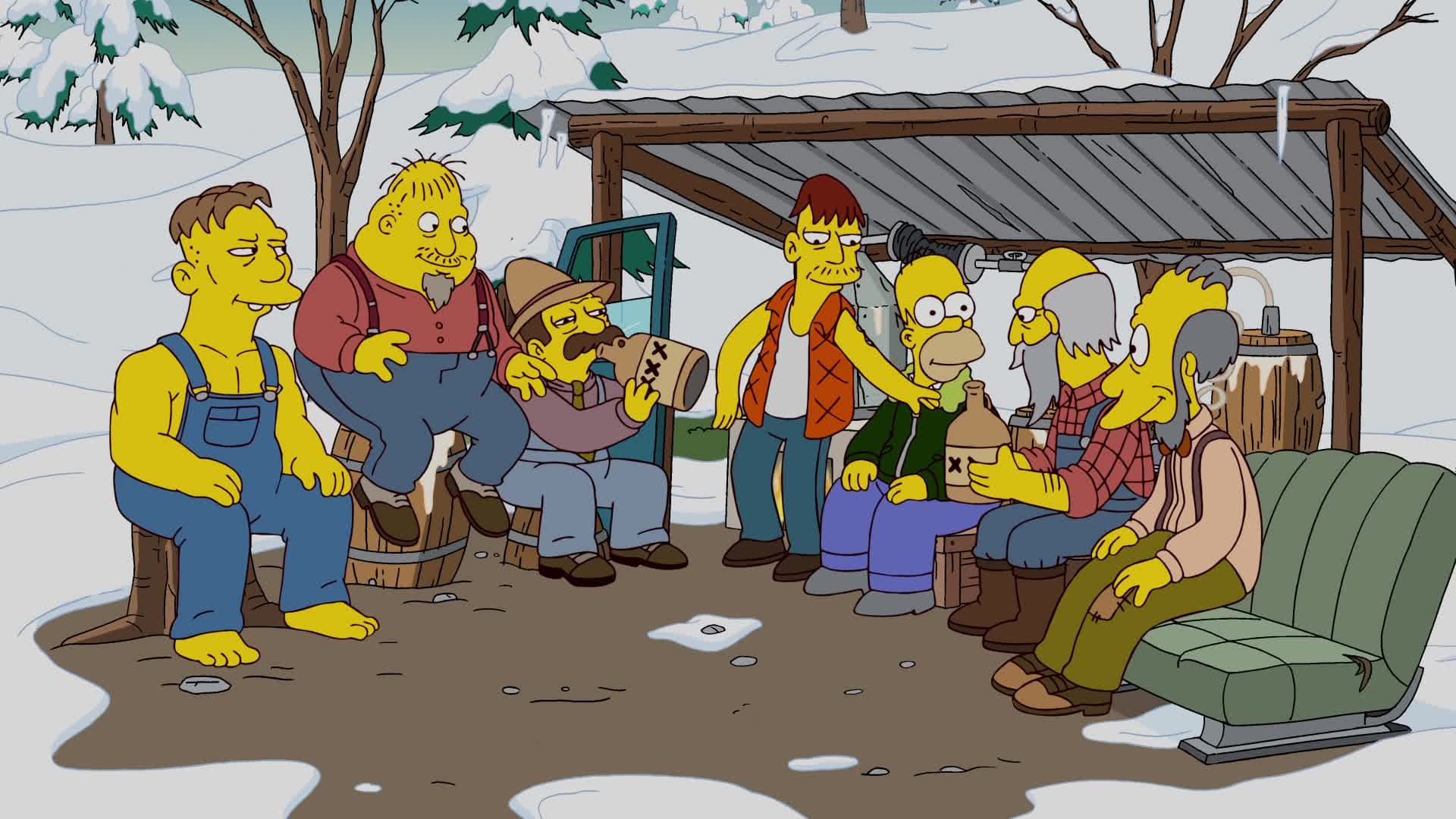 The Simpsons background