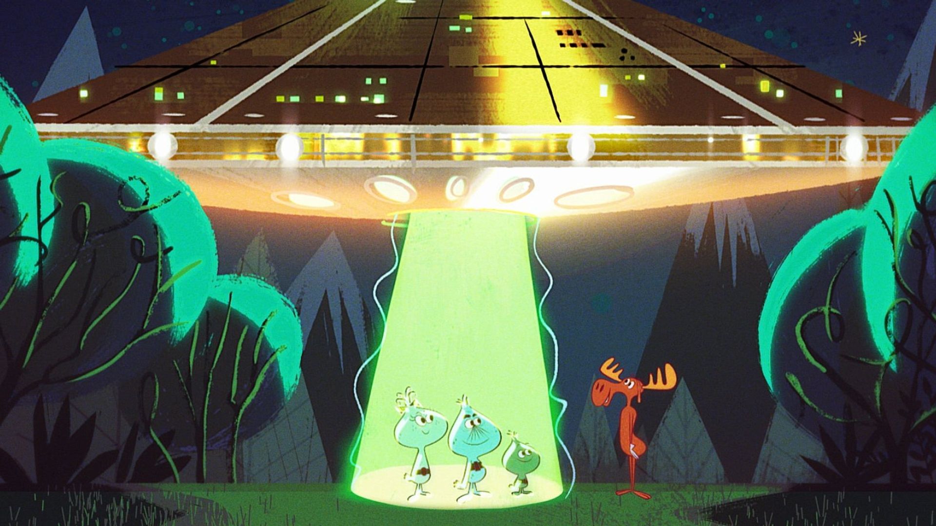 The Adventures of Rocky and Bullwinkle background