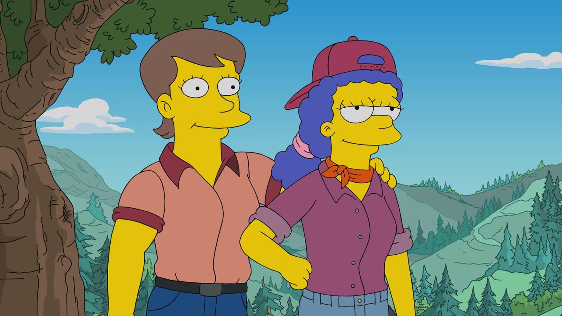 The Simpsons background