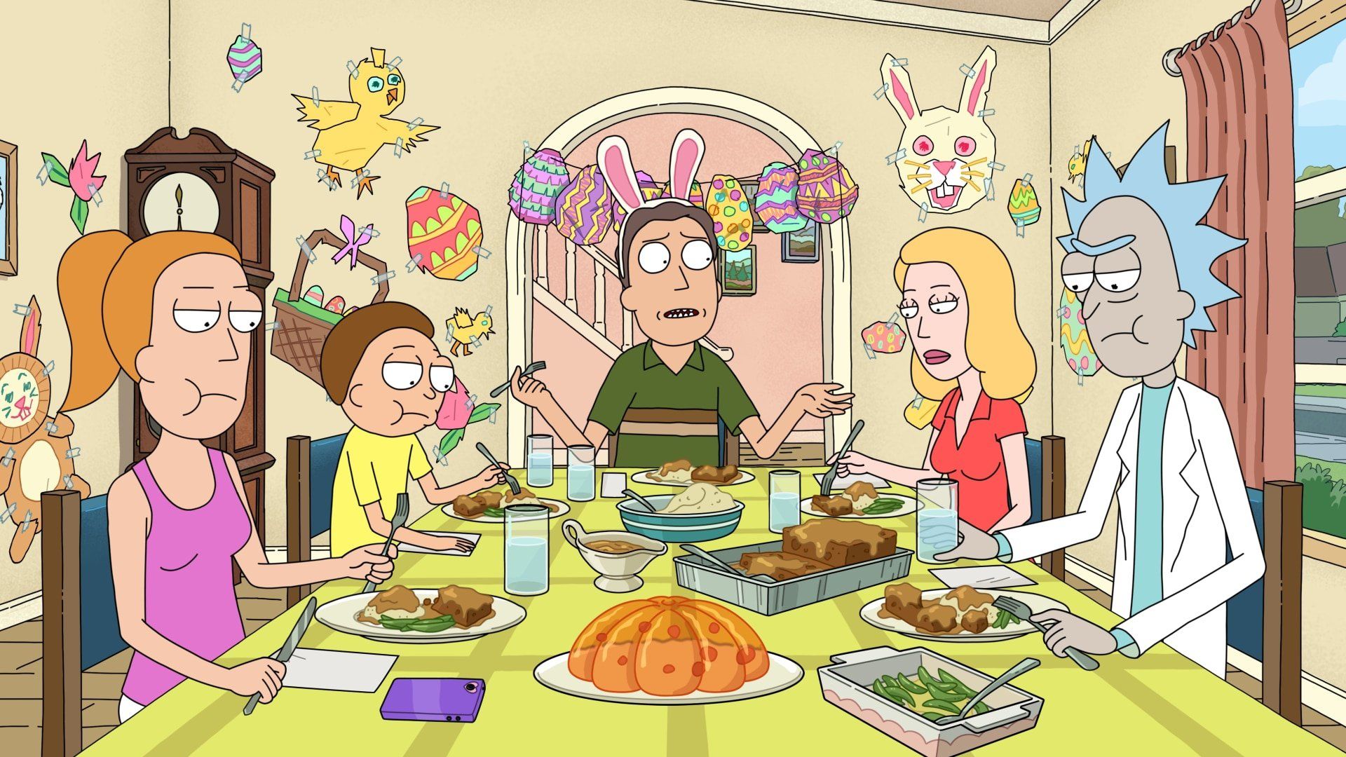 Rick and Morty background