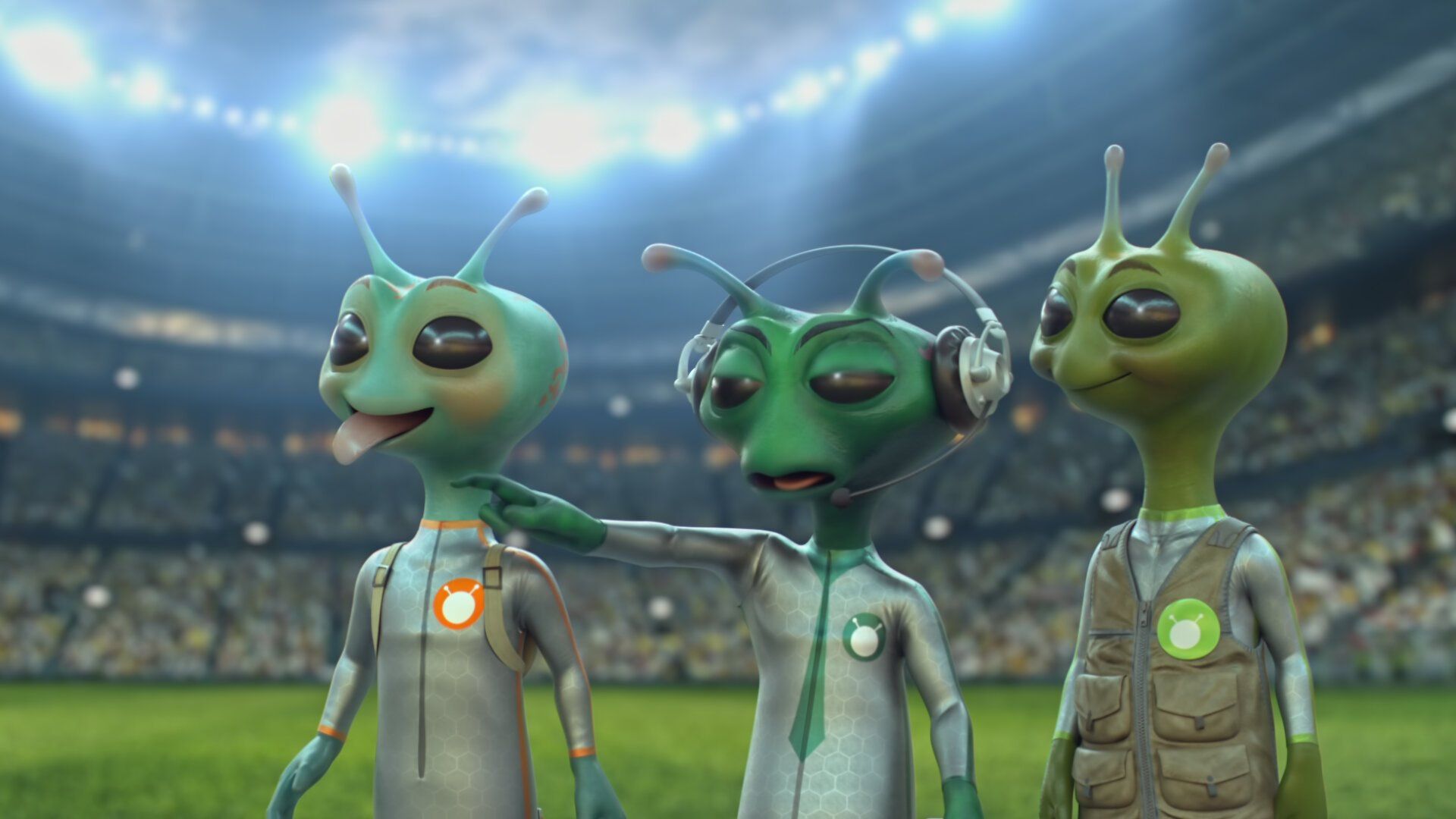 Alien TV background