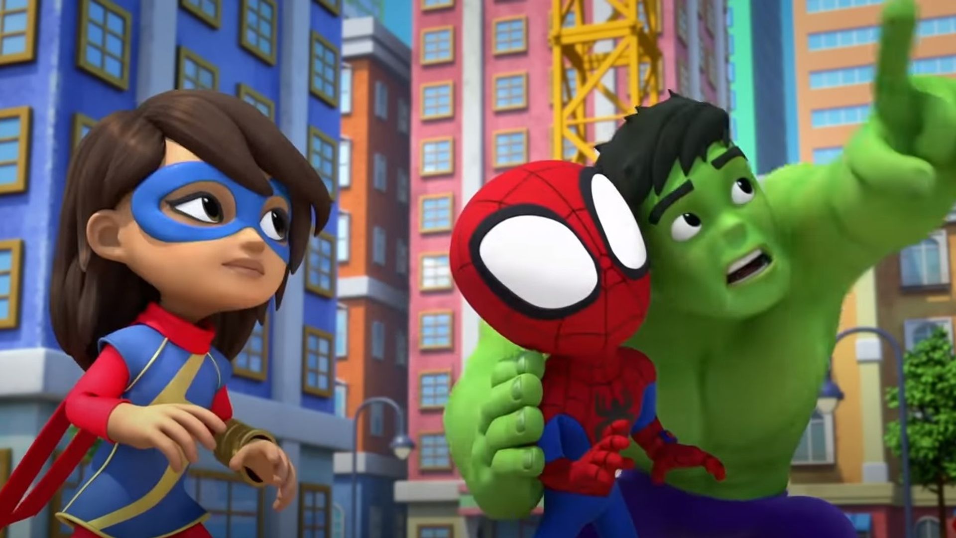 Spidey and His Amazing Friends background