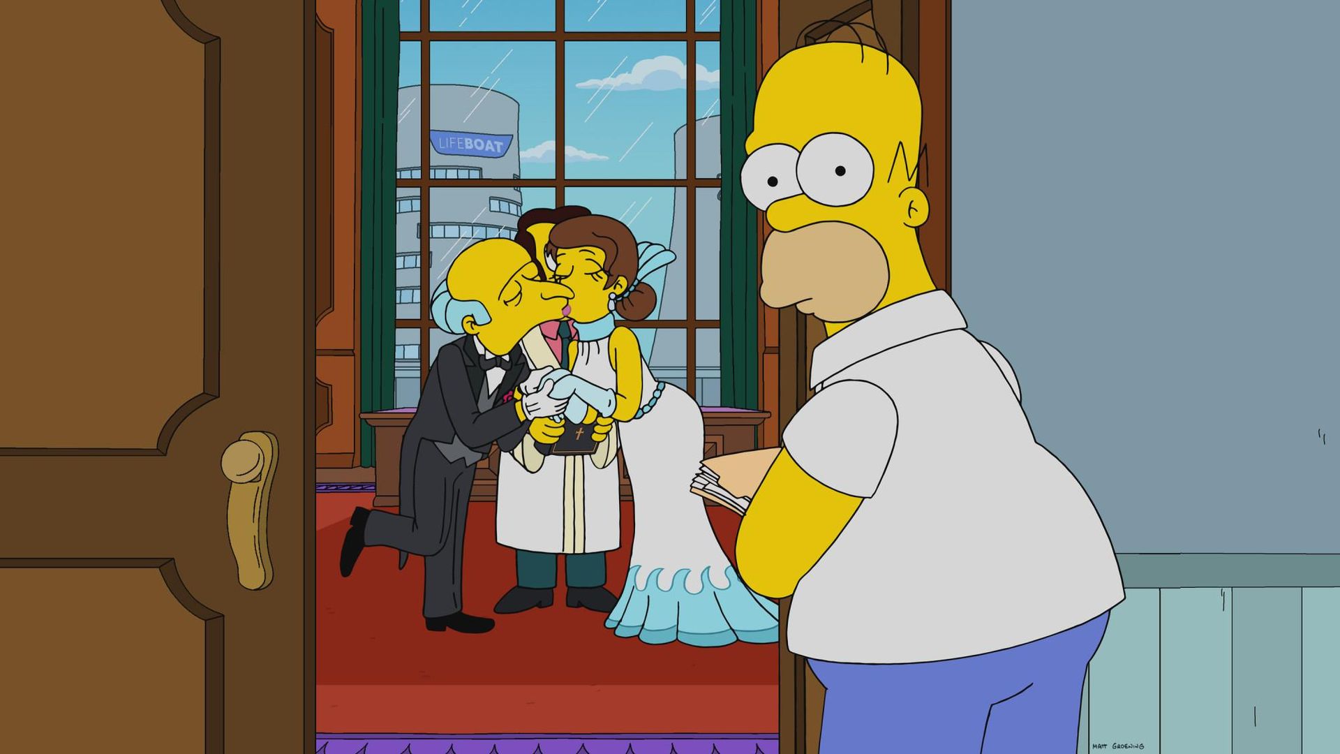 The Simpsons background