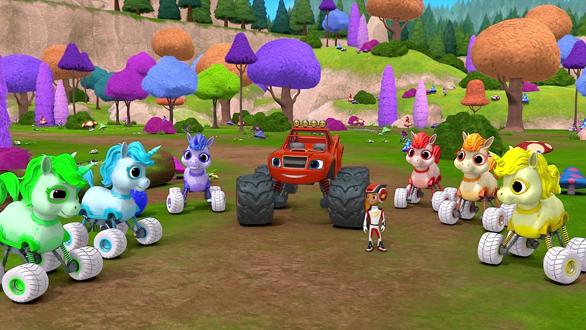 Blaze and the Monster Machines background