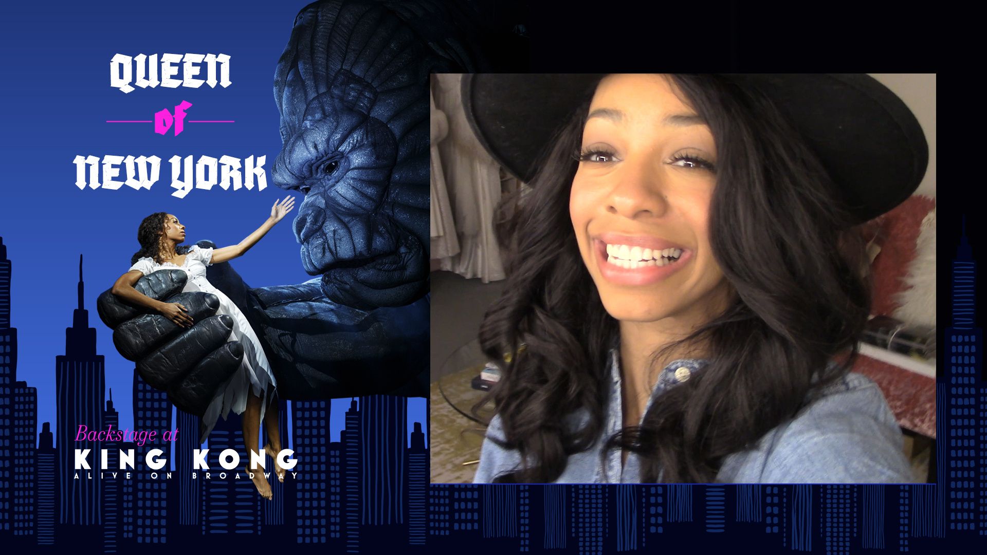 Queen of New York: Backstage at 'King Kong' with Christiani Pitts background