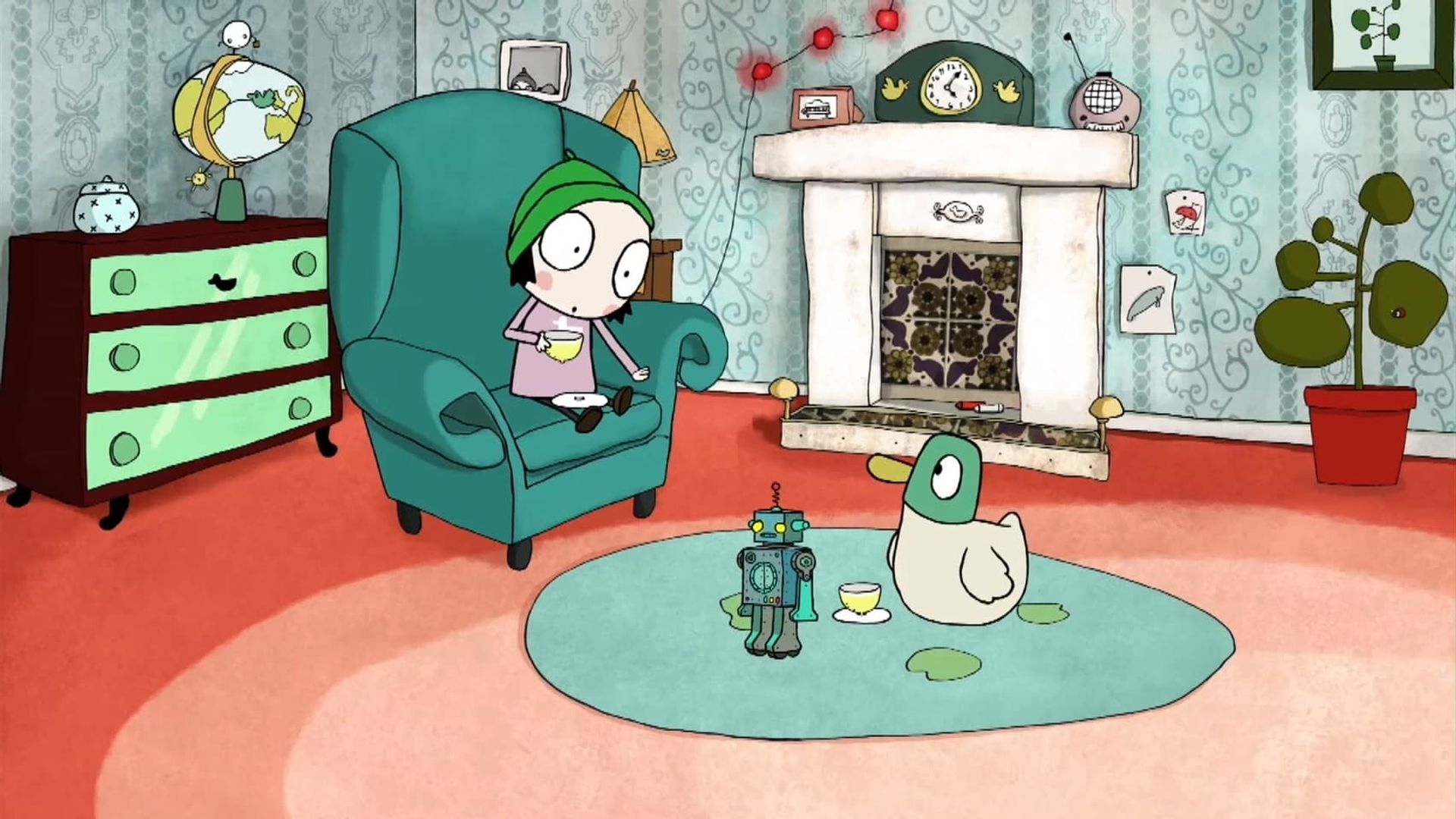 Sarah and Duck background