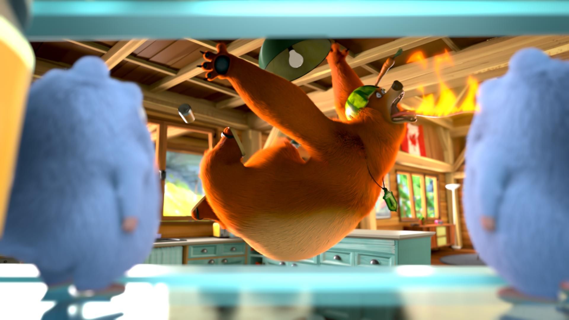Grizzy and the Lemmings background
