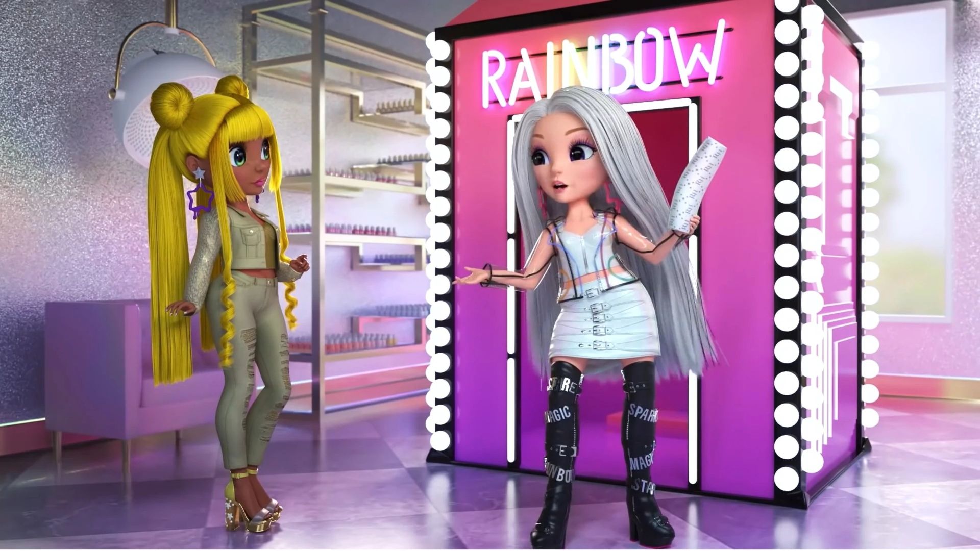 Rainbow High background