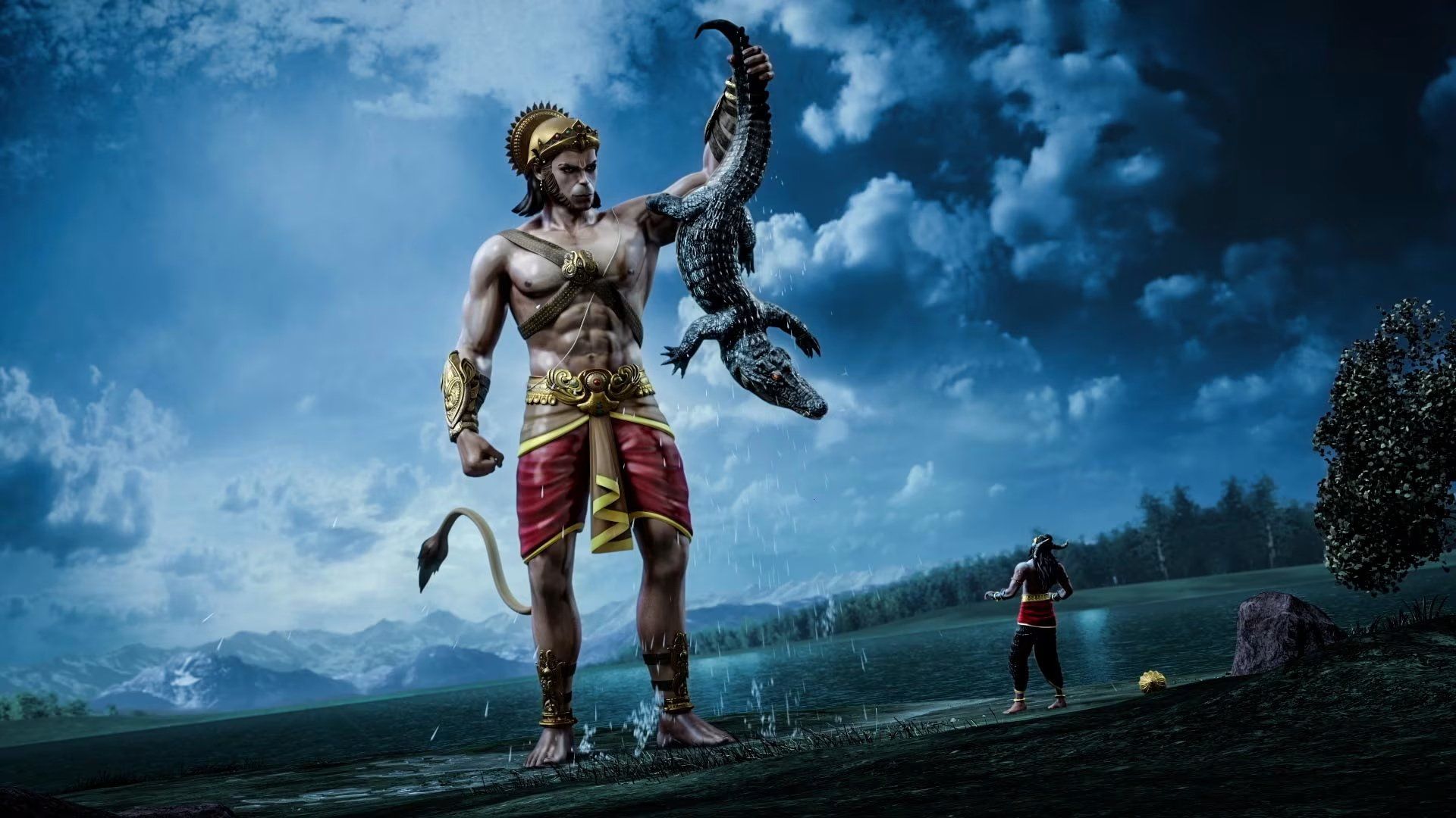 The Legend of Hanuman background