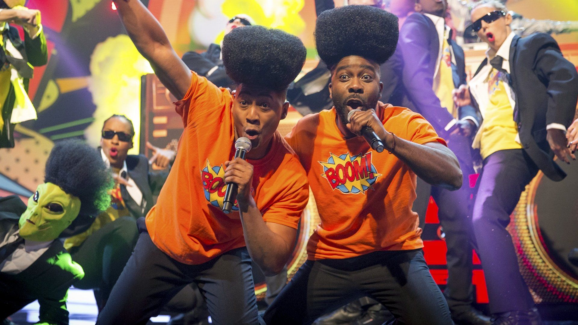 Let's Sing and Dance for Comic Relief background