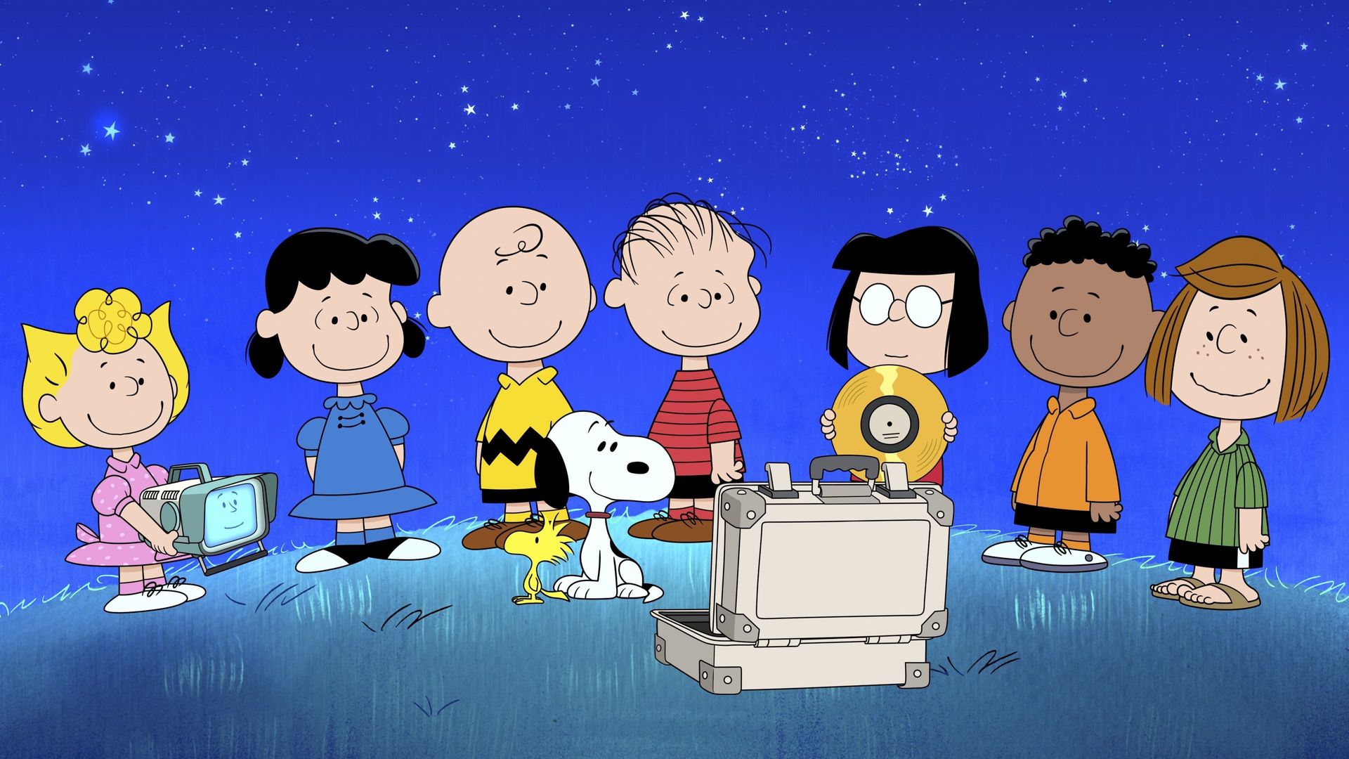 Snoopy in Space background