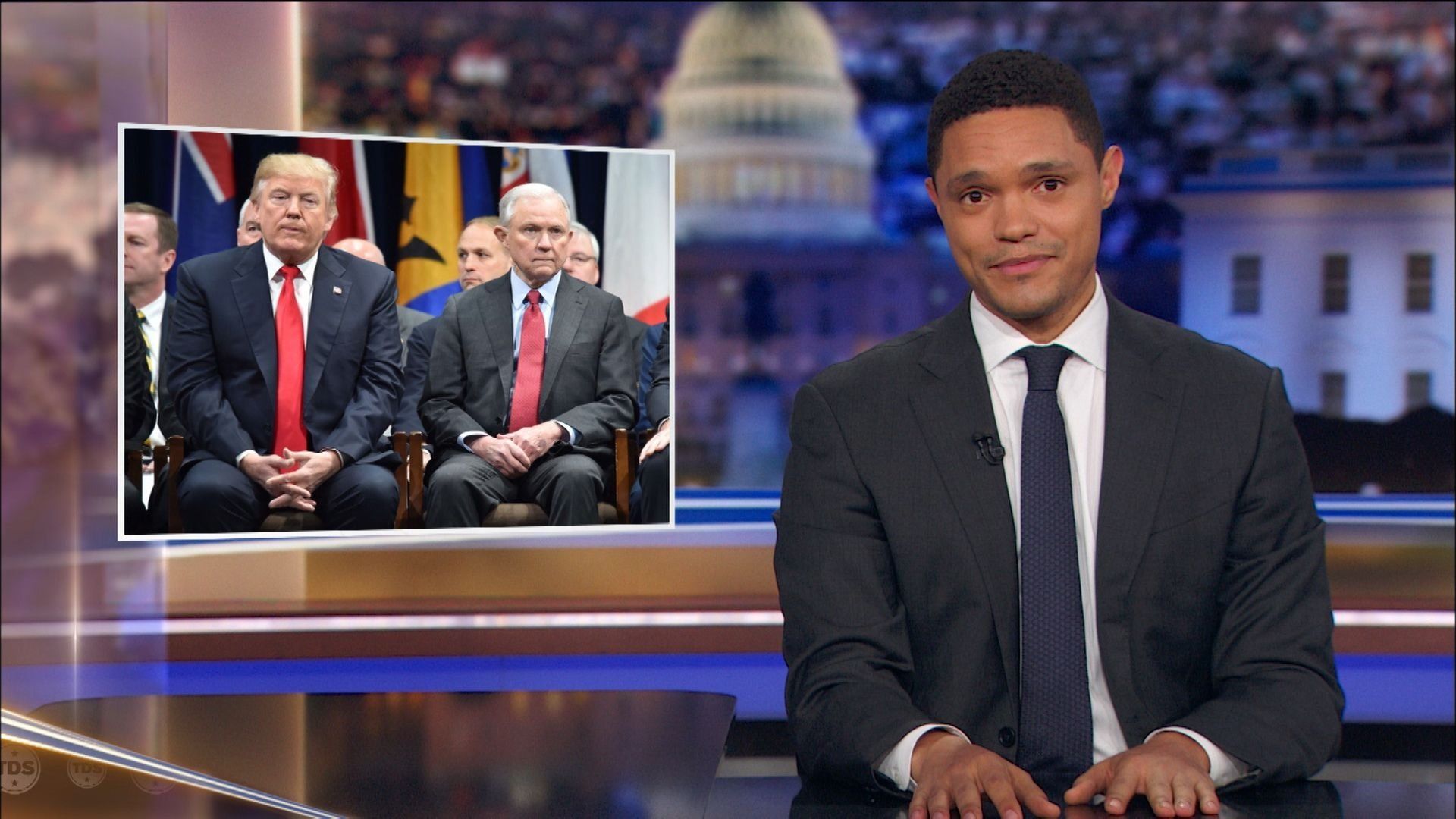 The Daily Show background