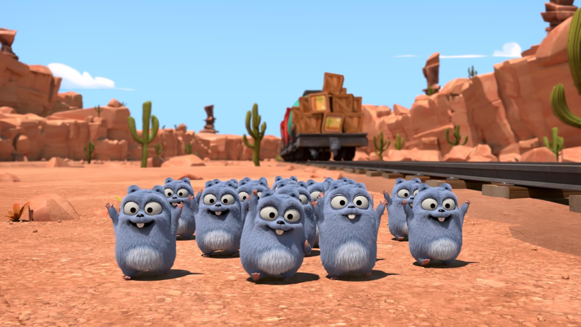 Grizzy and the Lemmings background
