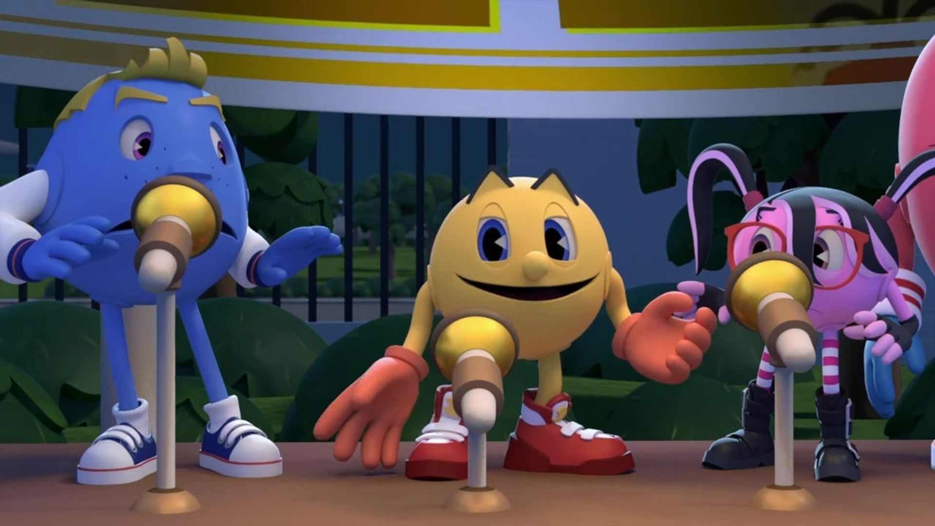 Pac-Man y las aventuras fantasmales background