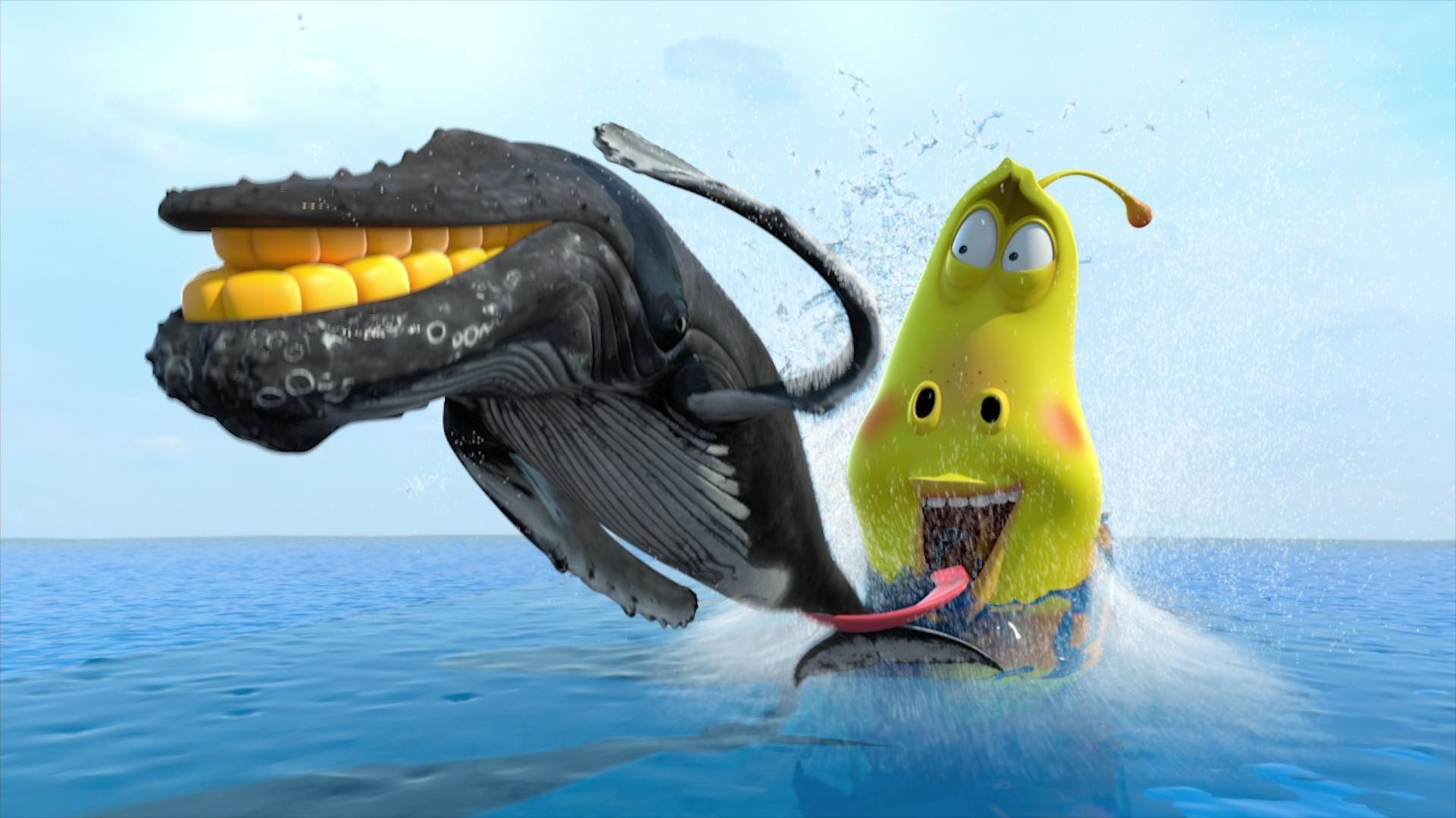 Larva Island background