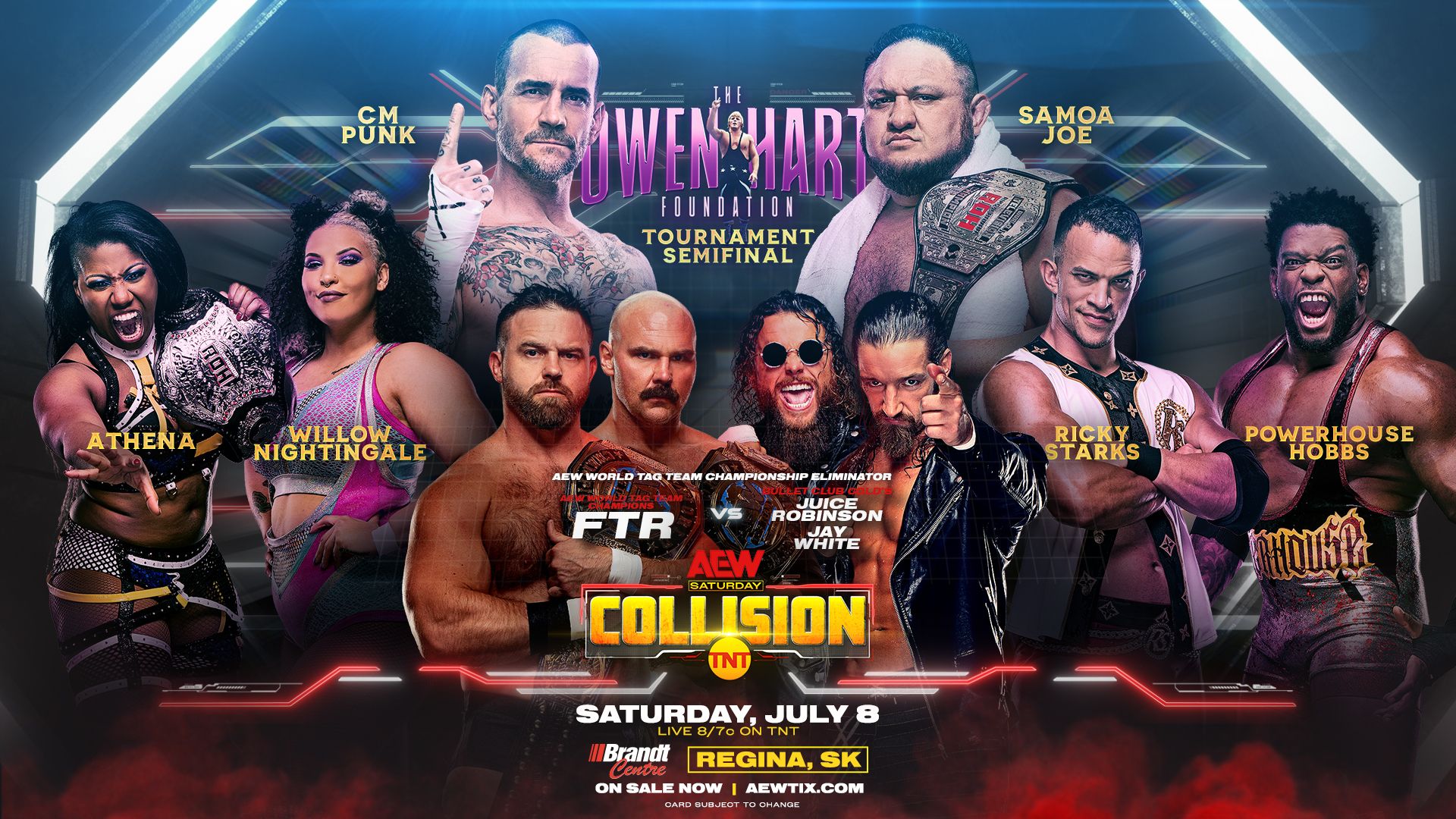 AEW Collision background