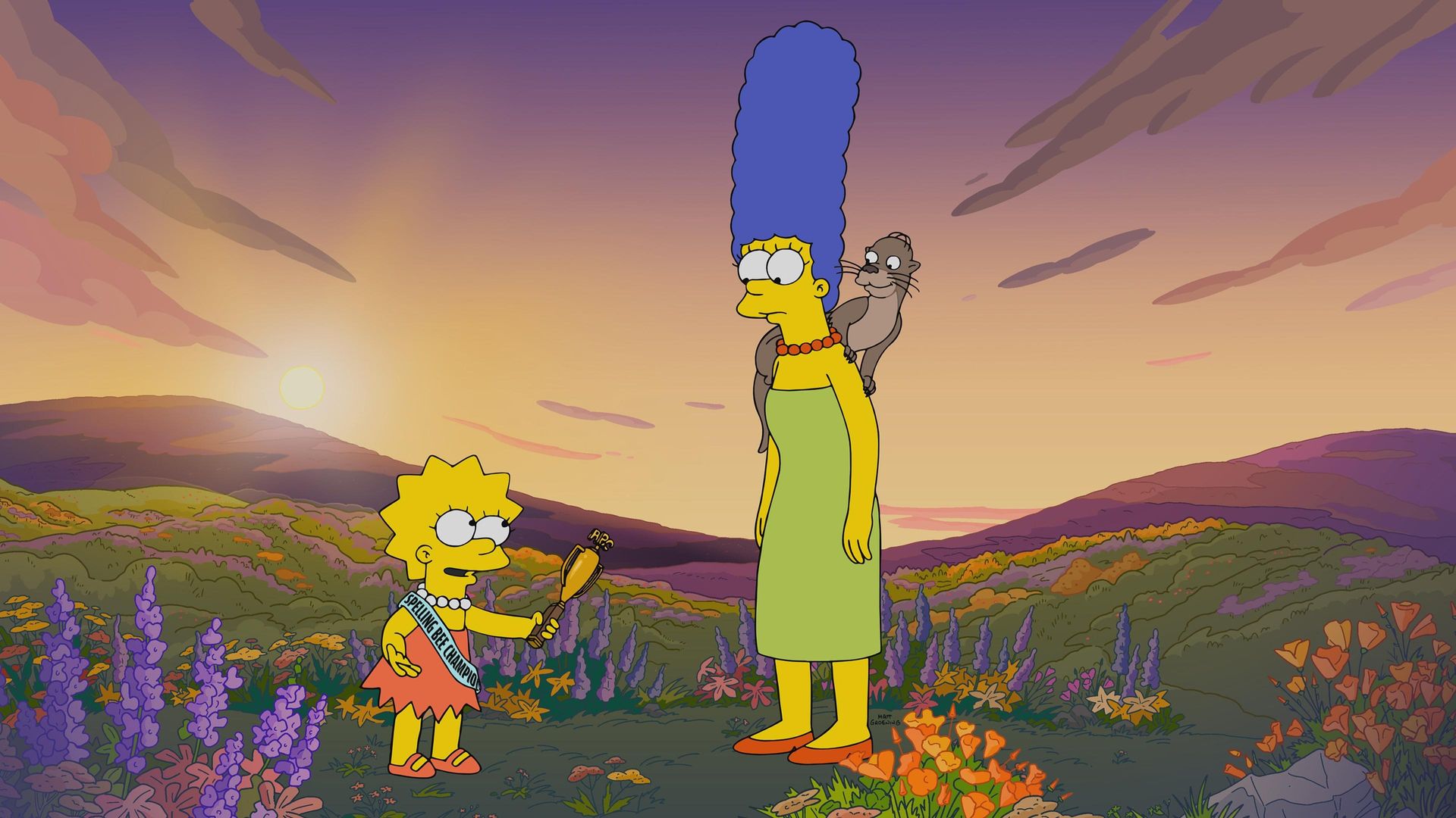 The Simpsons background