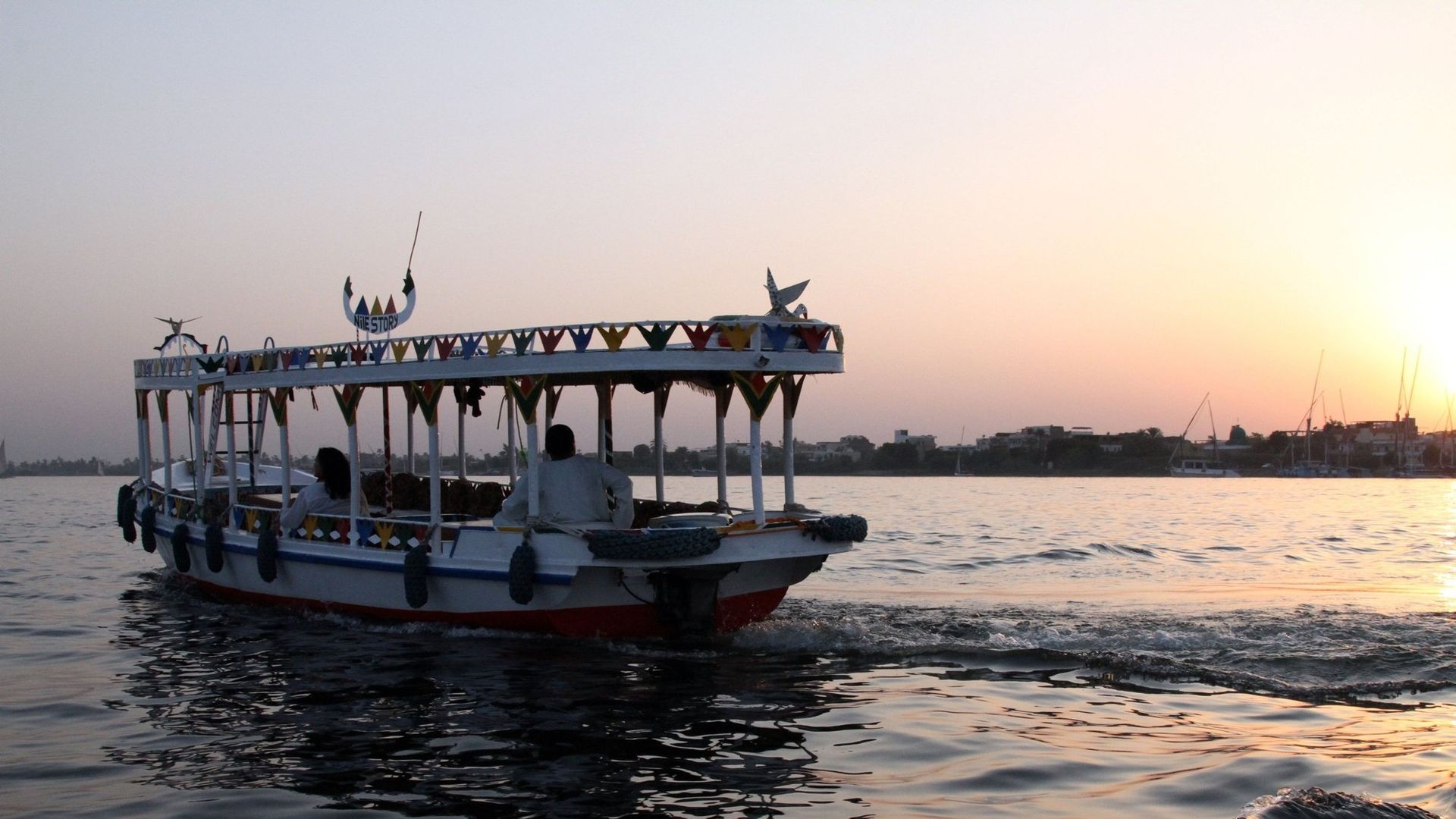 The Nile: Egypt's Great River with Bettany Hughes background