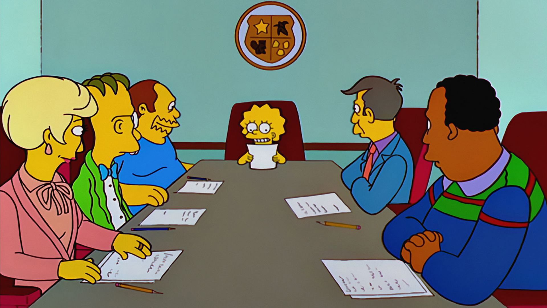 The Simpsons background