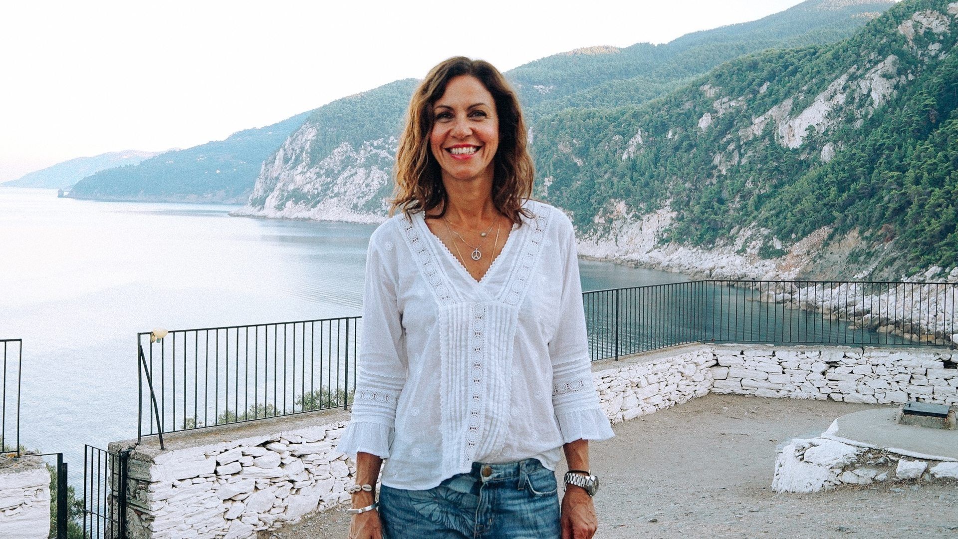 The Greek Islands with Julia Bradbury background