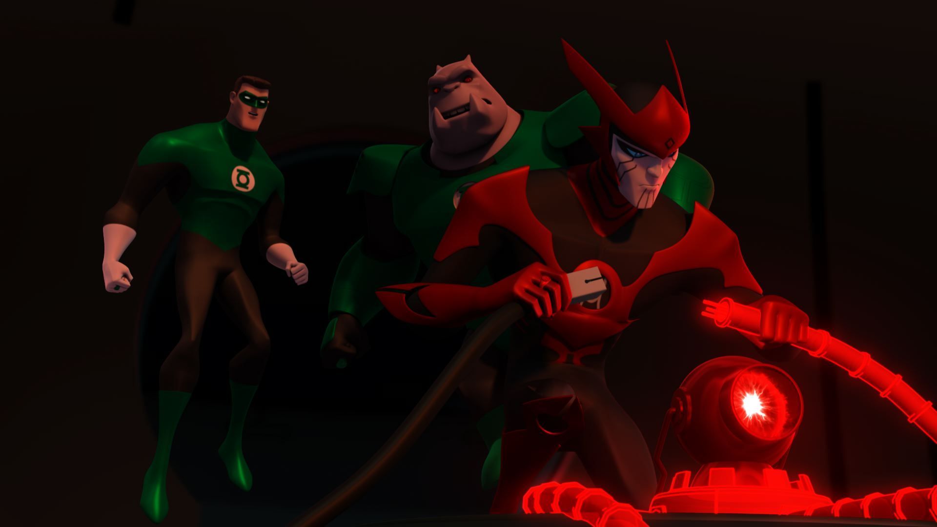 Green Lantern: The Animated Series background