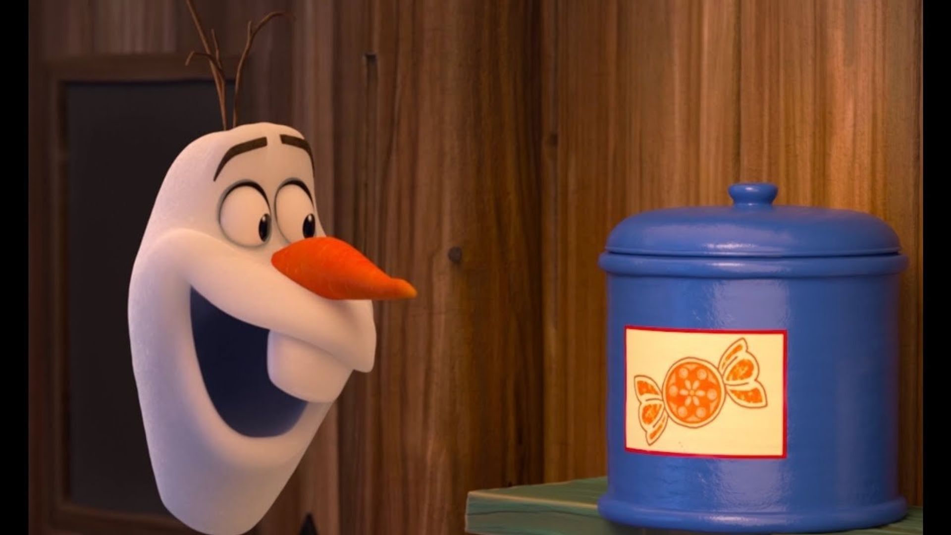 At Home with Olaf background